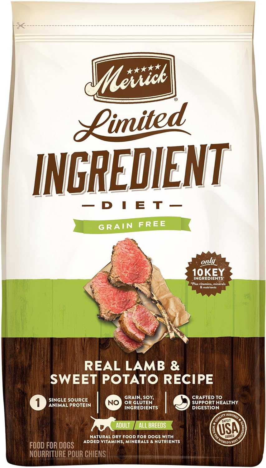 Merrick Limited Ingredient Diet Grain-Free Real Lamb & Sweet Potato Recipe Dry Dog Food – Gallery Image 1