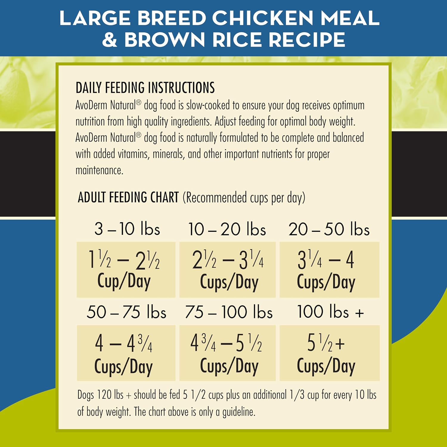 AvoDerm Large Breed Chicken Meal & Brown Rice Recipe Dry Dog Food – Gallery Image 6