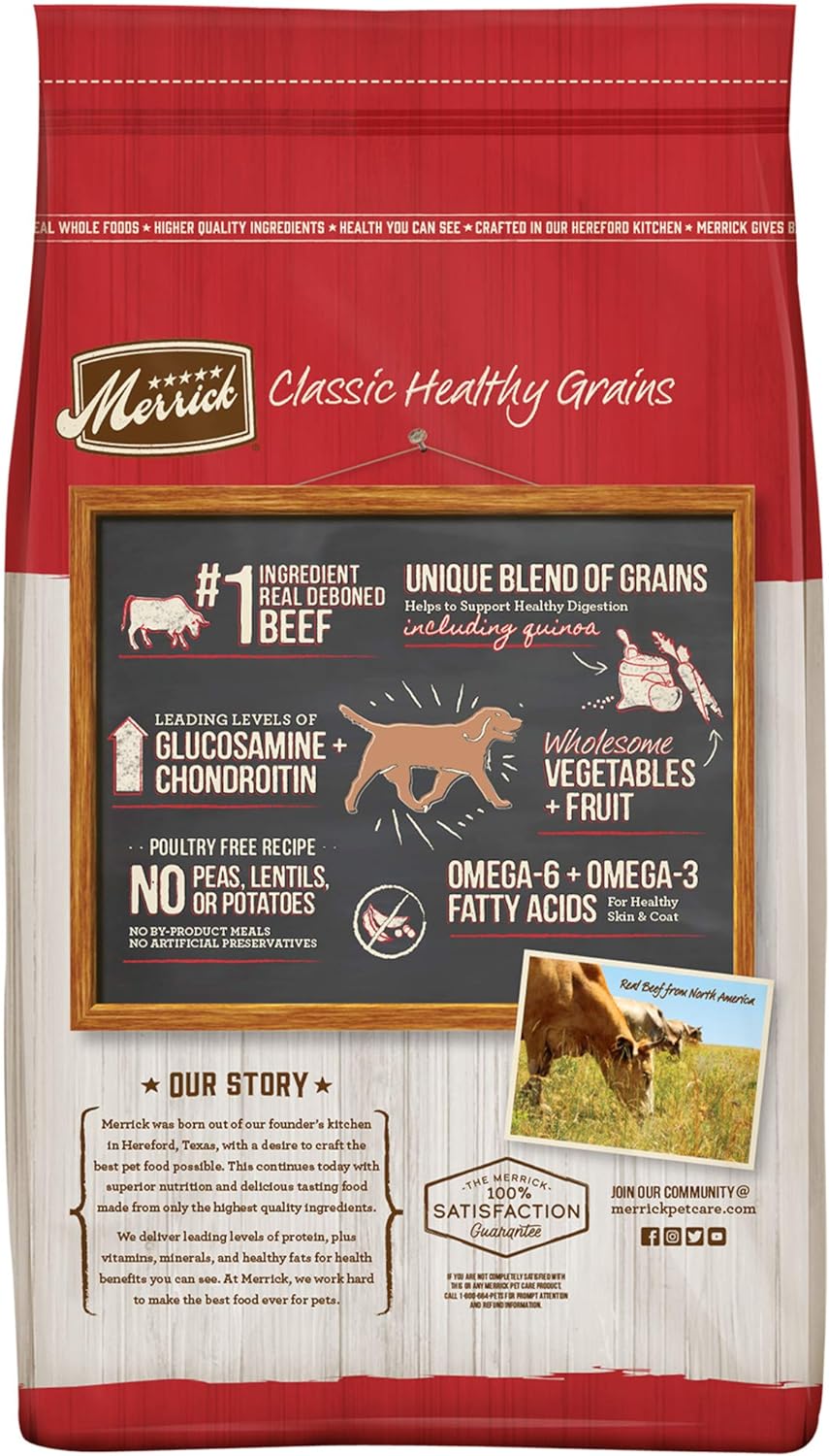Merrick Classic Healthy Grains Real Beef + Brown Rice Recipe with Ancient Grains Dry Dog Food – Gallery Image 10