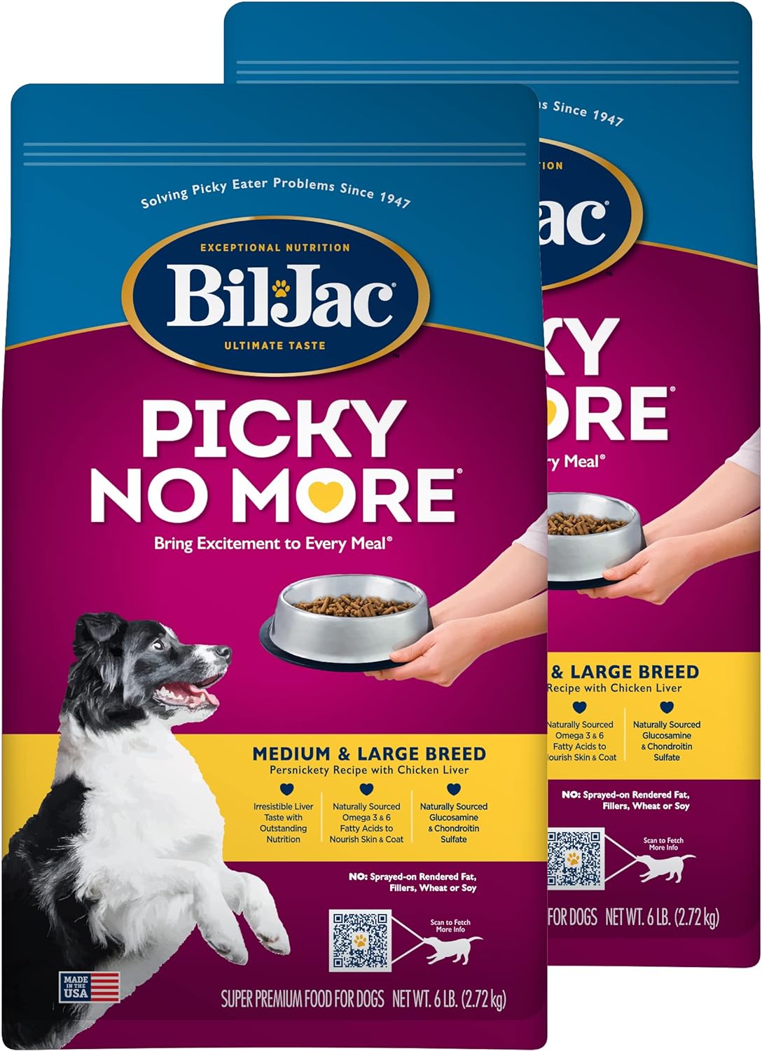 Bil-Jac Picky No More Large Breed Dry Dog Food – Gallery Image 1