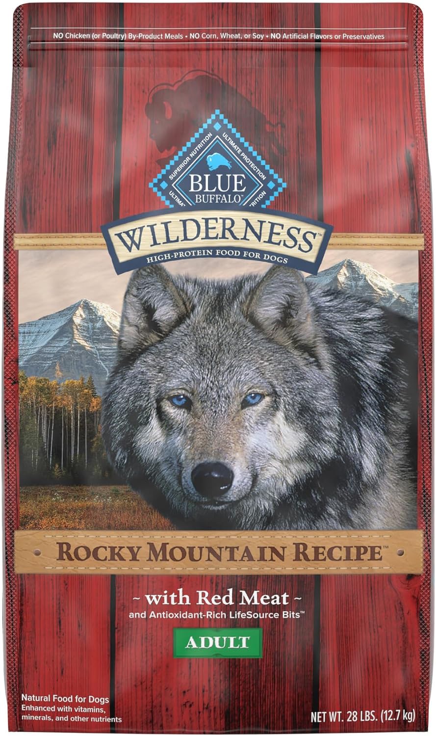 Blue Wilderness Rocky Mountain Recipe Adult Red Meat Grain-Free Dry Dog Food – Gallery Image 1