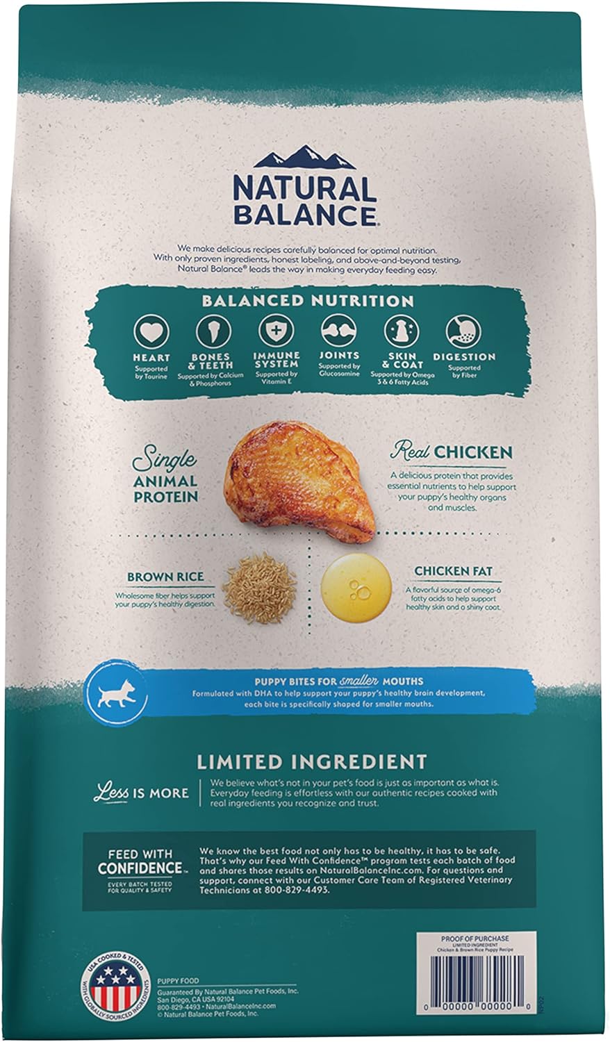 Natural Balance L.I.D. Limited Ingredient Diets Chicken & Brown Rice Puppy Dry Dog Food – Gallery Image 2