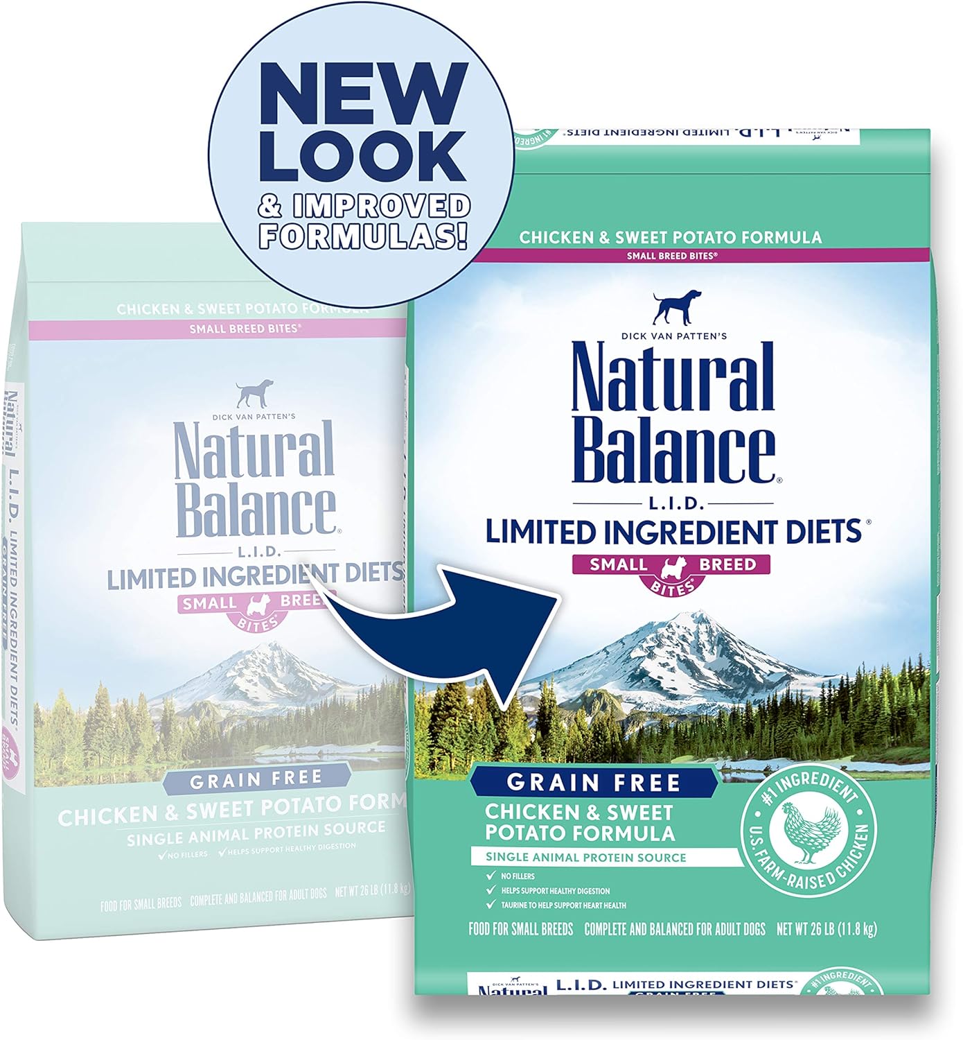 Natural Balance L.I.D. Limited Ingredient Diets Grain-Free Chicken & Sweet Potato Small Breed Bites Dry Dog Food – Gallery Image 2