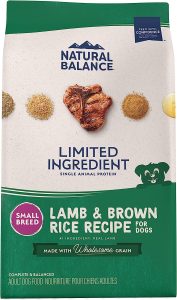 Natural Balance L.I.D. Limited Ingredient Diets Lamb & Brown Rice Small Breed Bites Dry Dog Food
