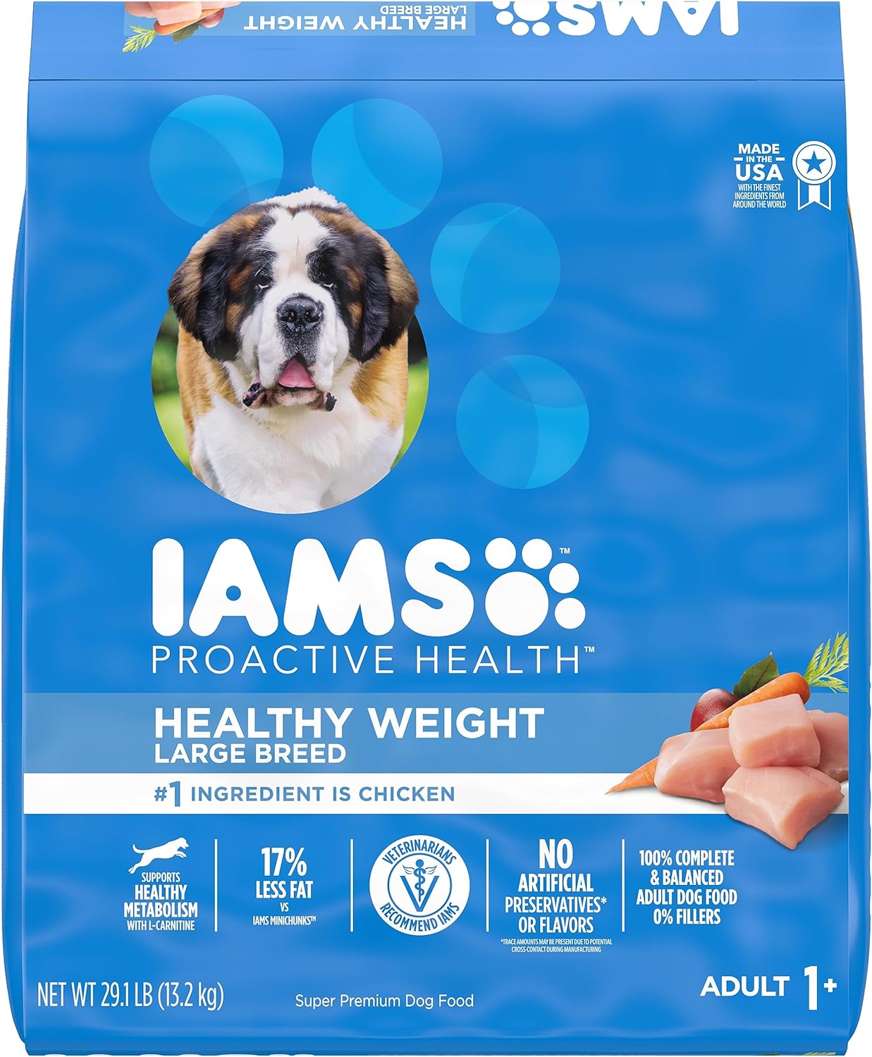Iams Adult Healthy Weight Large Breed Dry Dog Food – Gallery Image 1