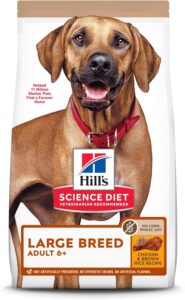 Hill’s Science Diet Adult 6+ Large Breed Chicken & Brown Rice Recipe No Corn, Wheat, Soy Dry Dog Food