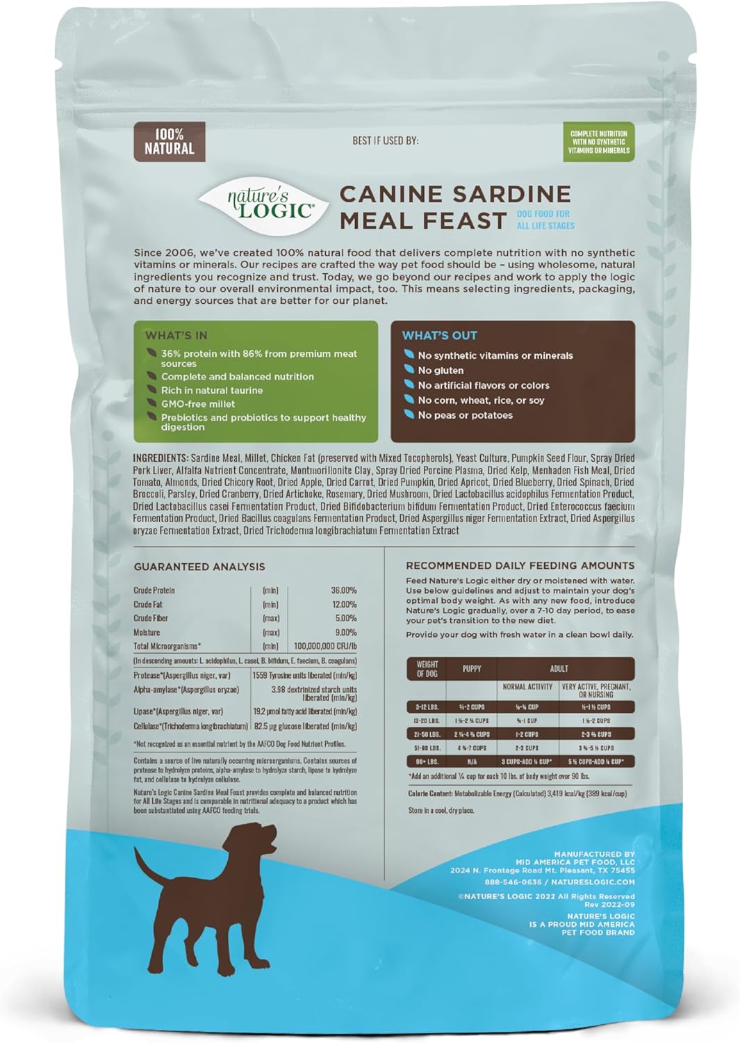 Nature’s Logic Canine Sardine Meal Feast Dry Dog Food – Gallery Image 4