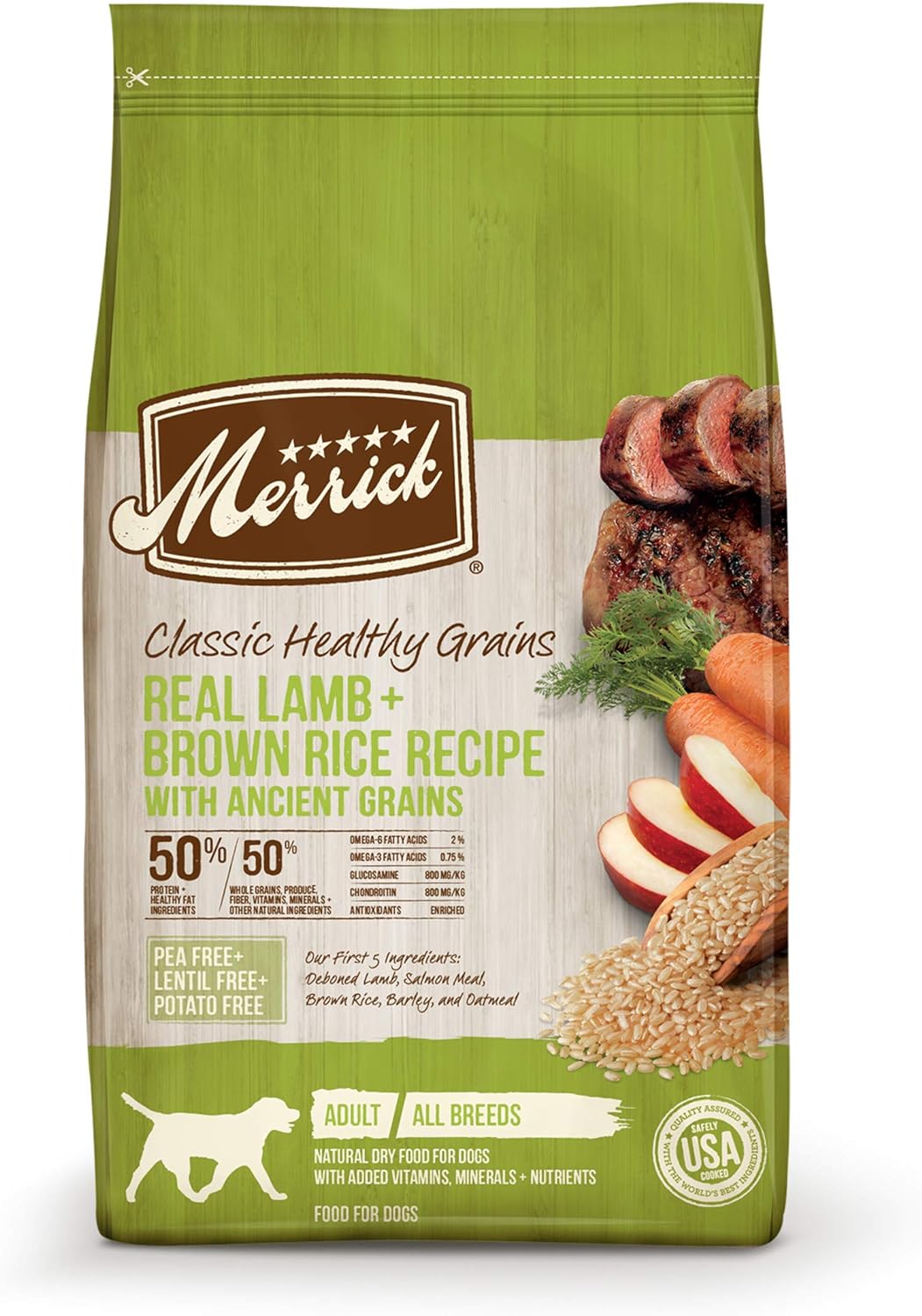 Merrick Lil’ Plates Real Lamb + Brown Rice Recipe with Ancient Grains Dry Dog Food – Gallery Image 1