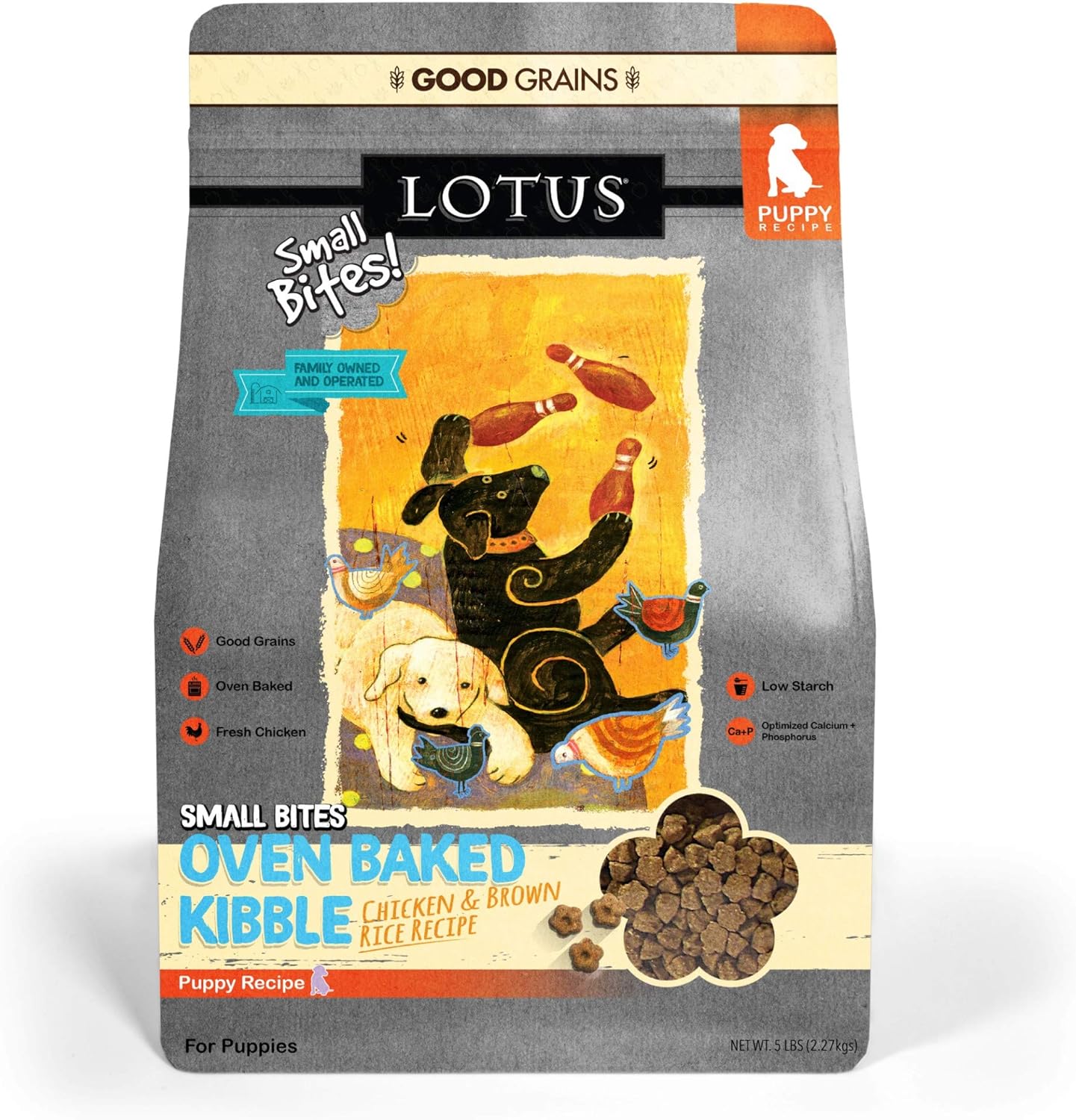 Lotus Oven Baked Small Bites Chicken Recipe Puppy Dry Dog Food – Gallery Image 1