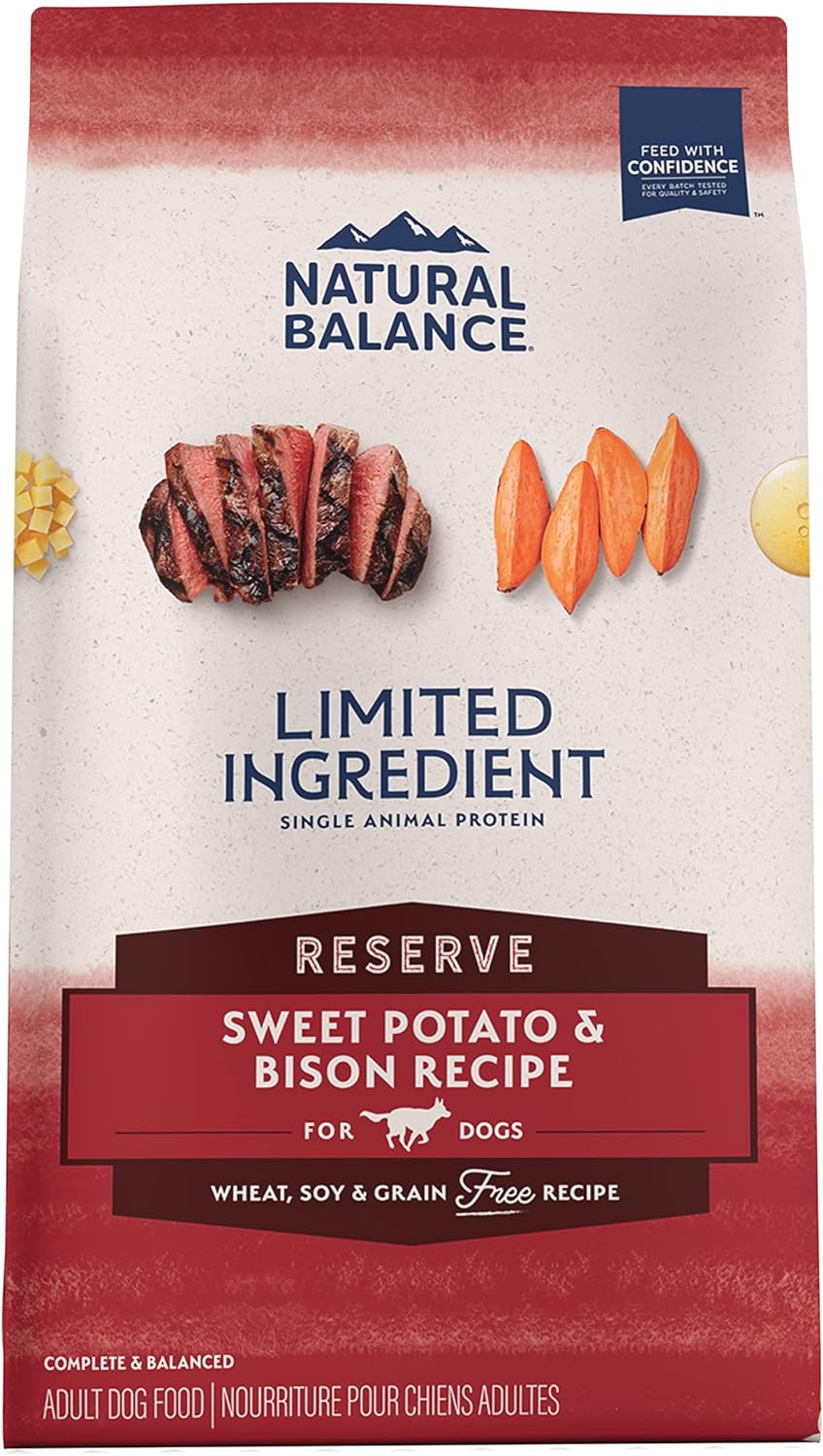 Natural Balance L.I.D. Limited Ingredient Diets Grain-Free Sweet Potato & Bison Dry Dog Food – Gallery Image 1