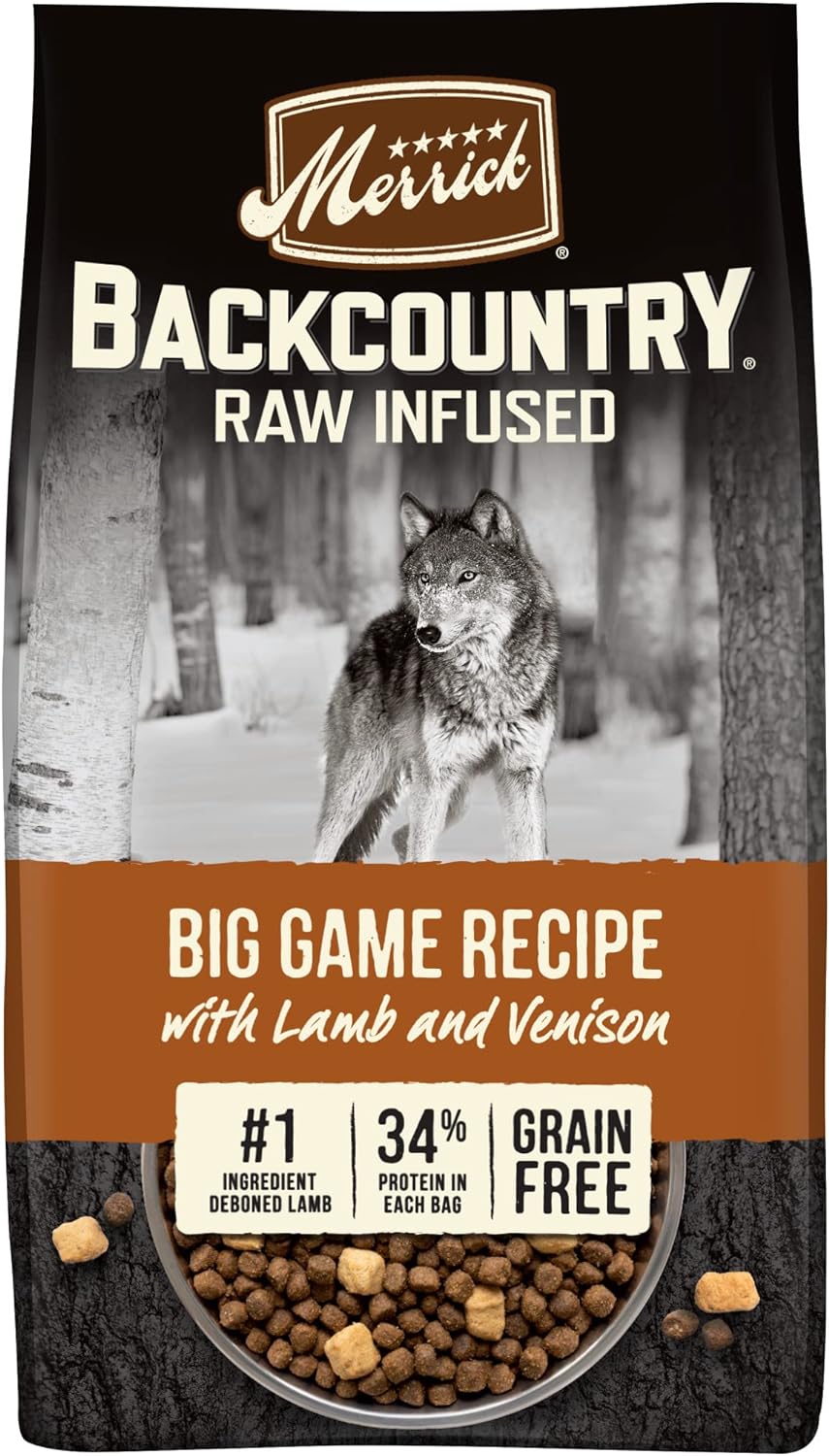Merrick Backcountry Raw Infused Big Game Recipe Dry Dog Food – Gallery Image 1