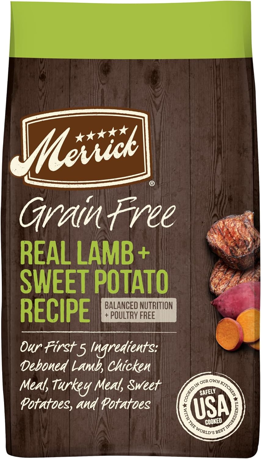 Merrick Grain-Free Real Lamb + Sweet Potato Recipe Dry Dog Food – Gallery Image 1
