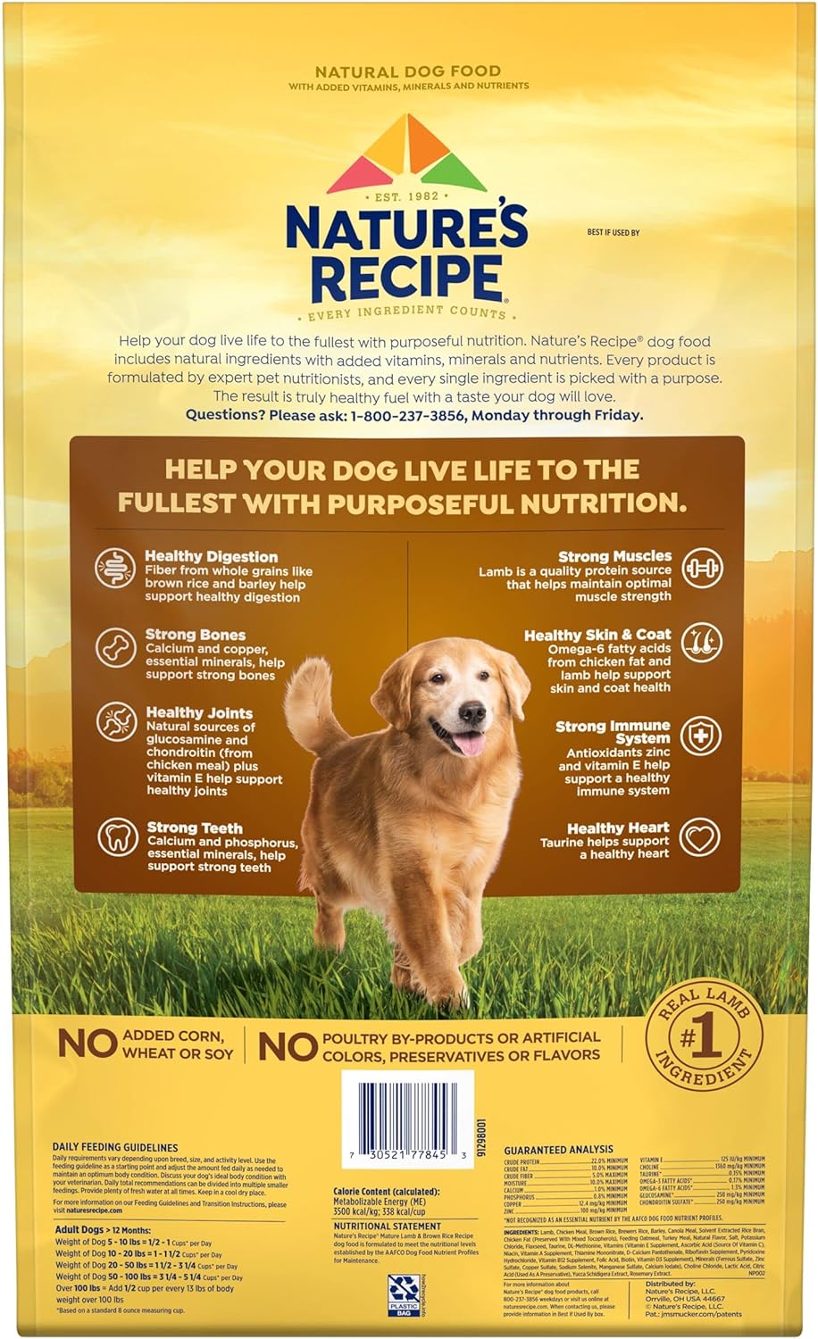 Nature’s Recipe Original Adult Lamb Meal & Rice Recipe Dry Dog Food – Gallery Image 5