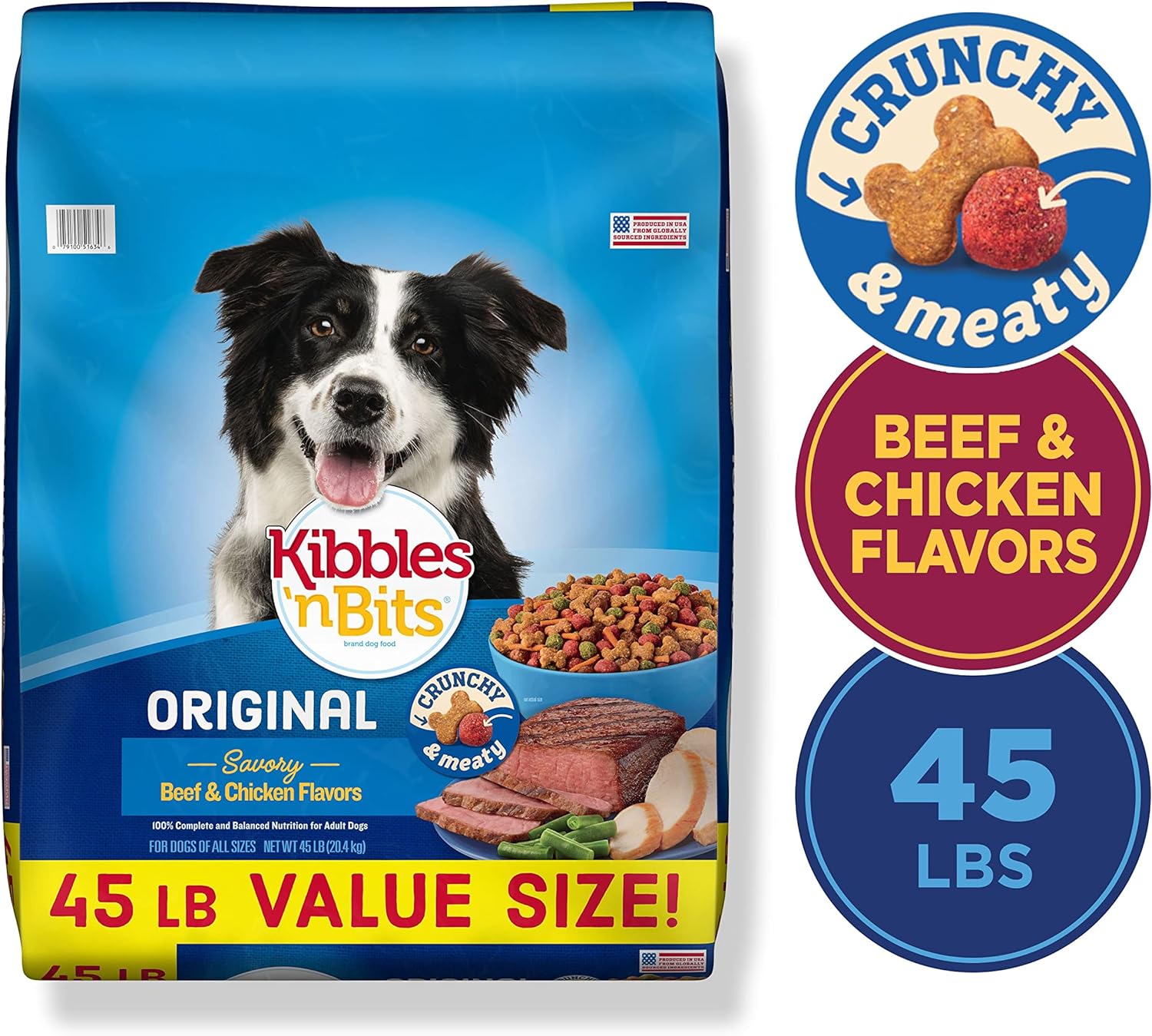 Kibbles n Bits Original Savory Beef & Chicken Flavors Dry Dog Food – Gallery Image 2