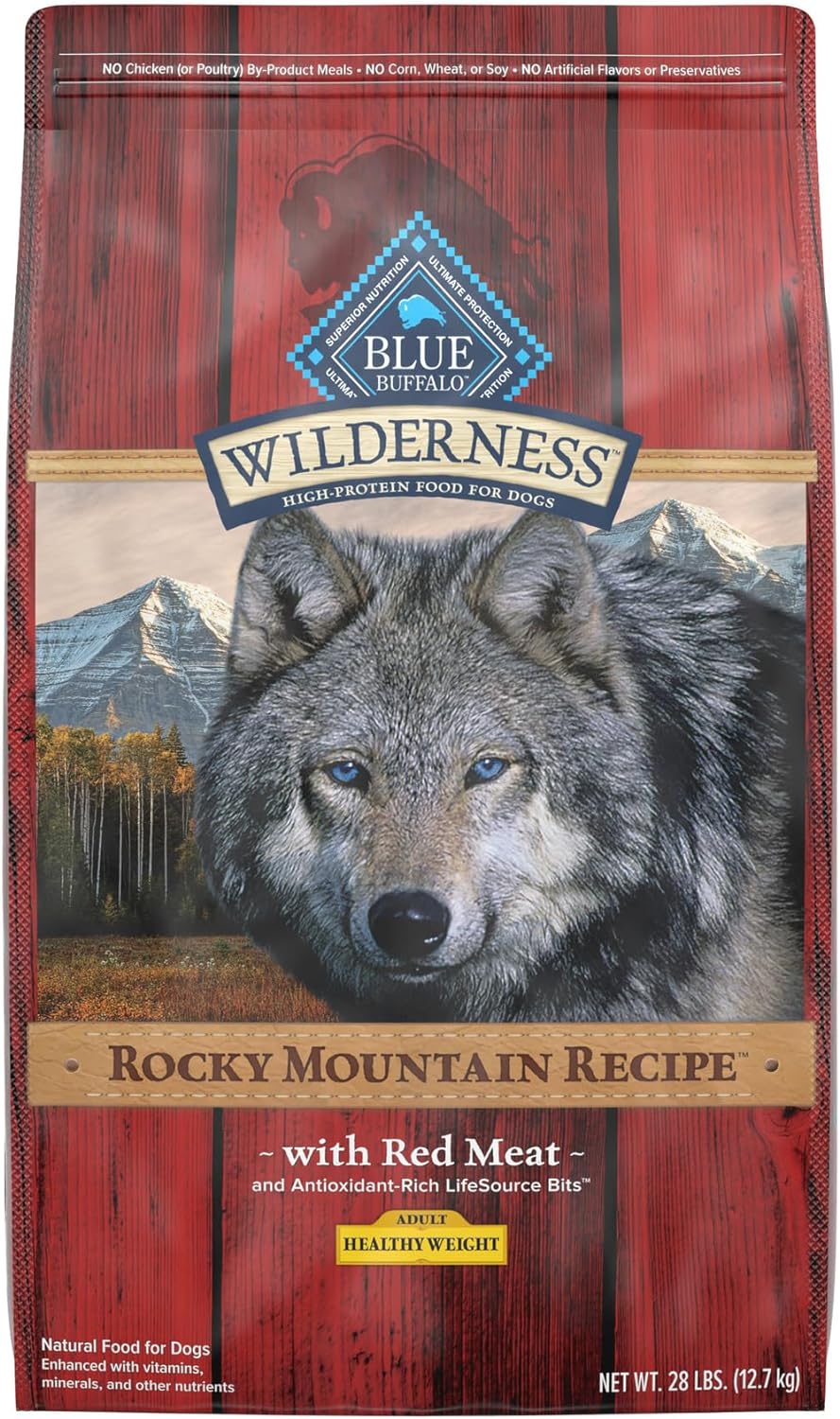 Blue Wilderness Rocky Mountain Recipe Adult Healthy Weight Red Meat Grain-Free Dry Dog Food – Gallery Image 1