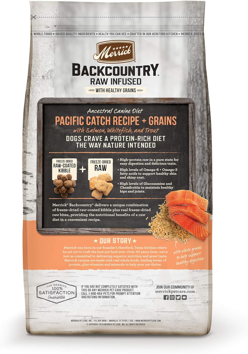 Merrick Backcountry Raw Infused Pacific Catch Recipe + Grains Dry Dog Food – Gallery Image 9