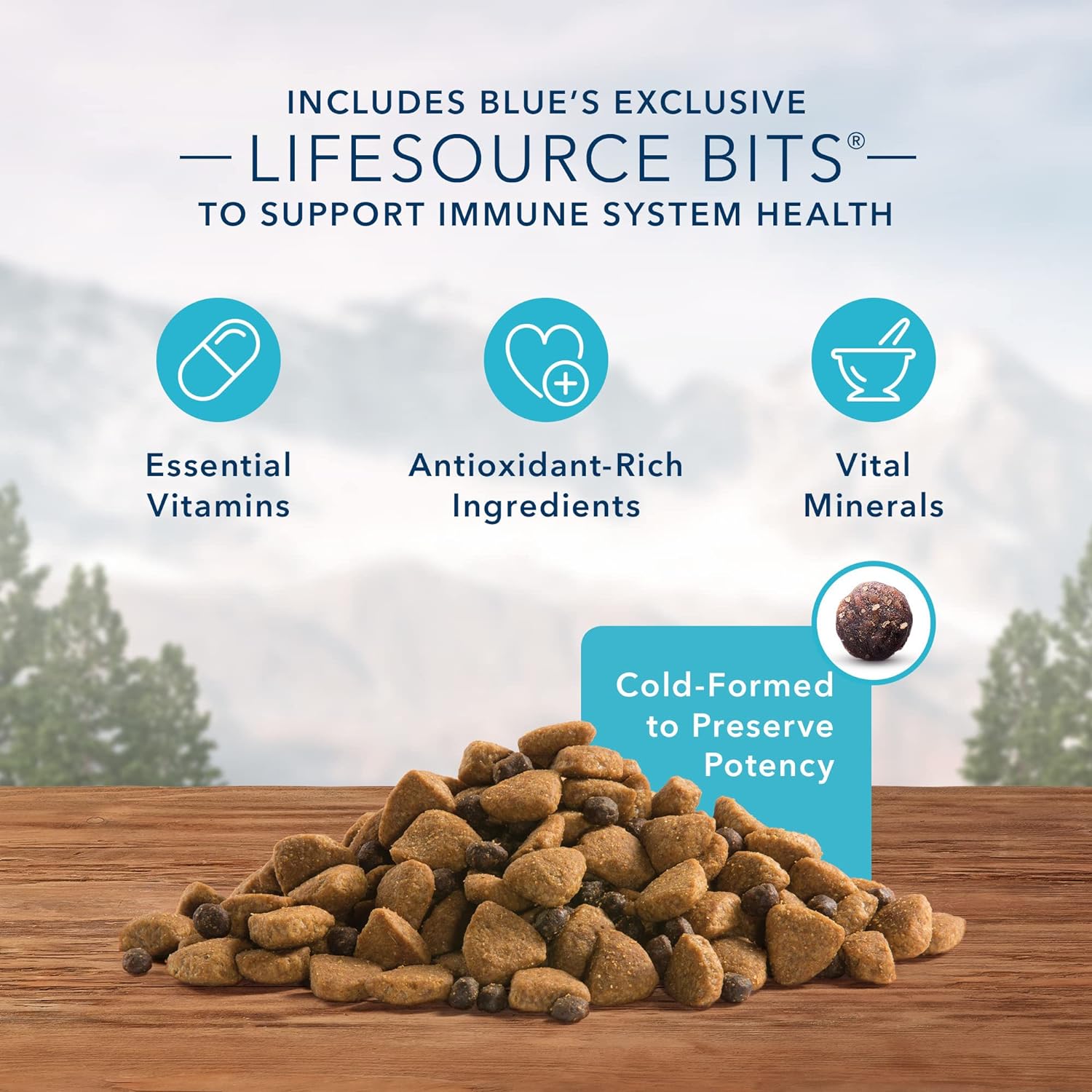 Blue Wilderness Rocky Mountain Recipe Large Breed Adult Bison Grain-Free Dry Dog Food – Gallery Image 4