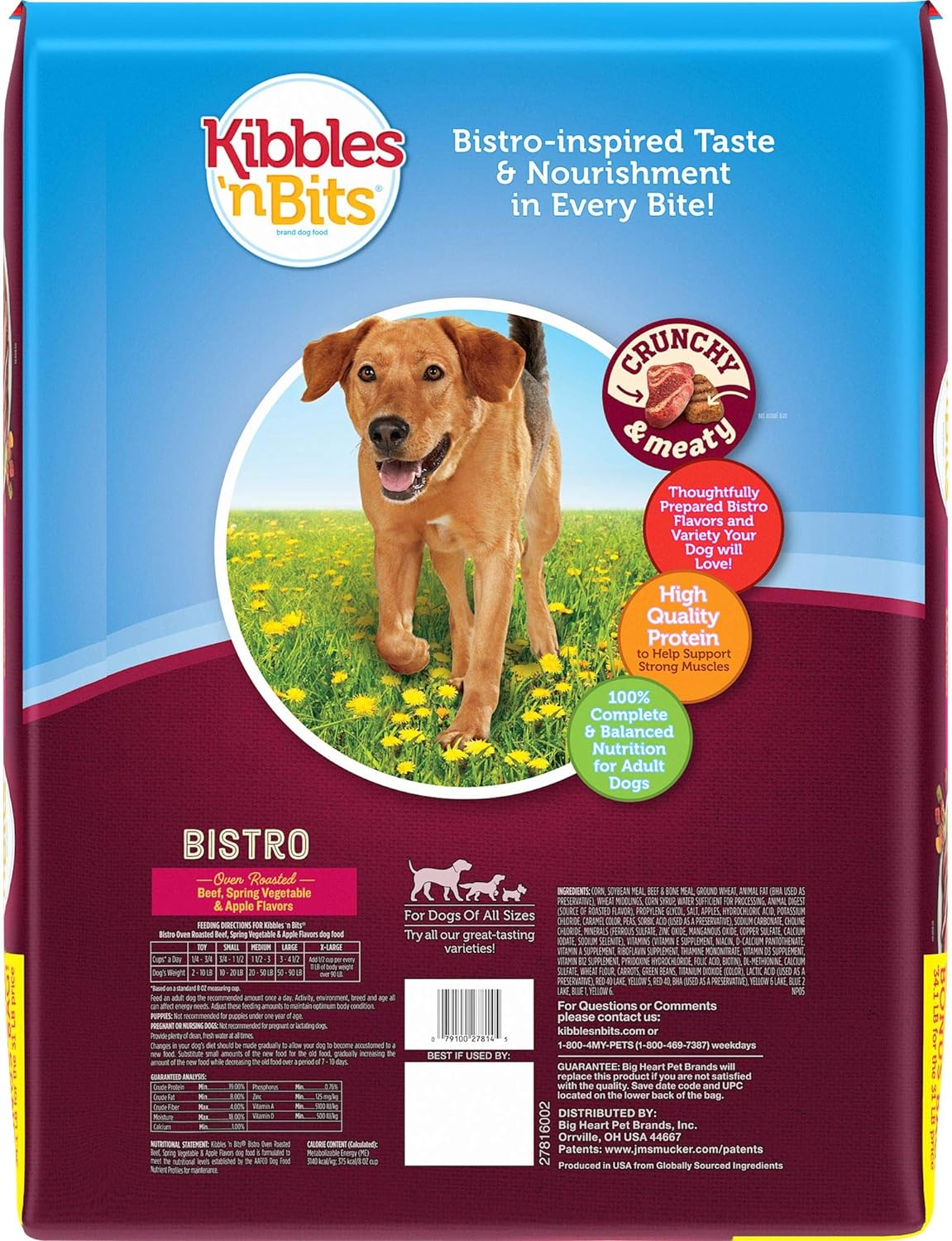 Kibbles n Bits Bistro Oven Roasted Beef Flavor Dry Dog Food – Gallery Image 2