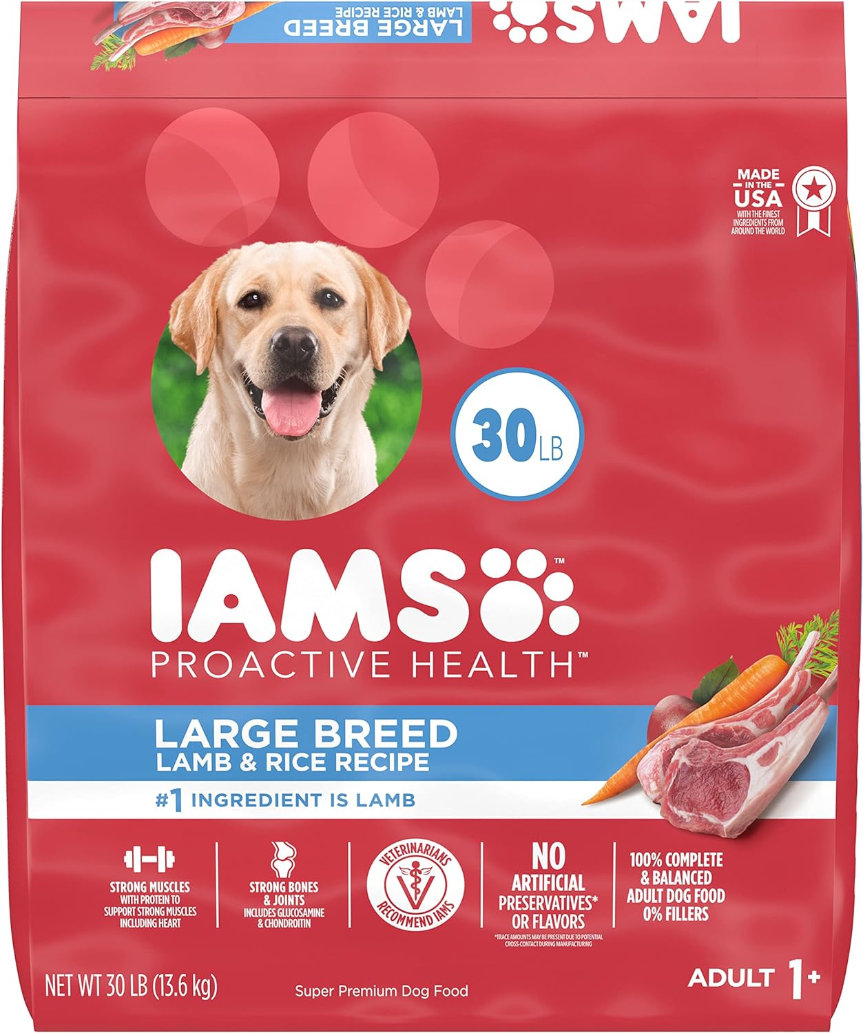 Iams Adult Large Breed Lamb & Rice Dry Dog Food – Gallery Image 1