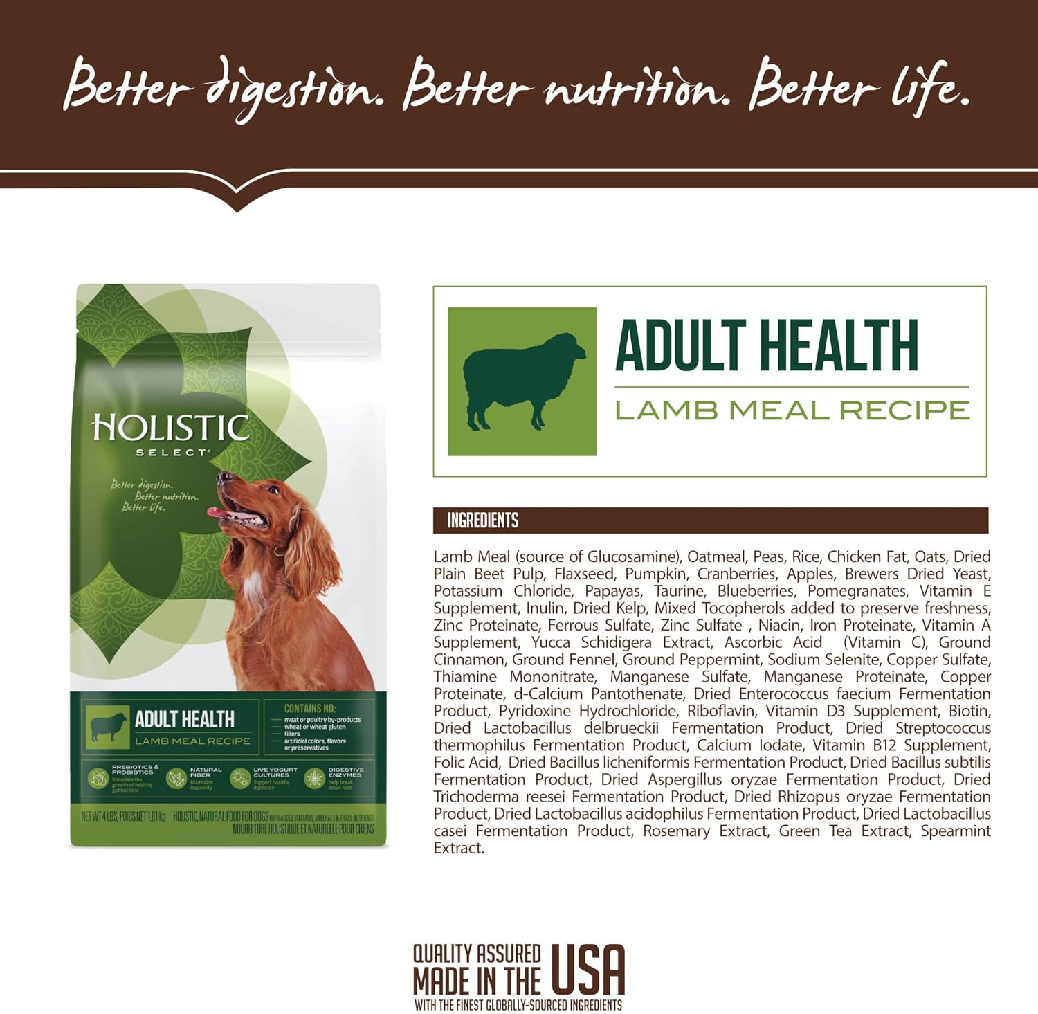 Holistic Select Adult Health Lamb Meal Recipe Dry Dog Food – Gallery Image 4