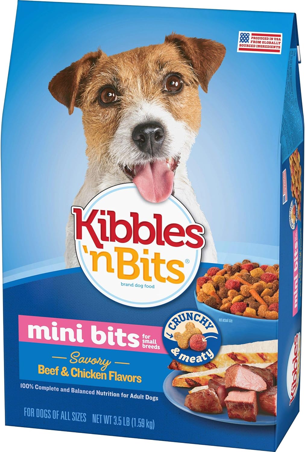 Kibbles n Bits Small Breed Mini Bits Savory Beef & Chicken Flavors Dry Dog Food – Gallery Image 2