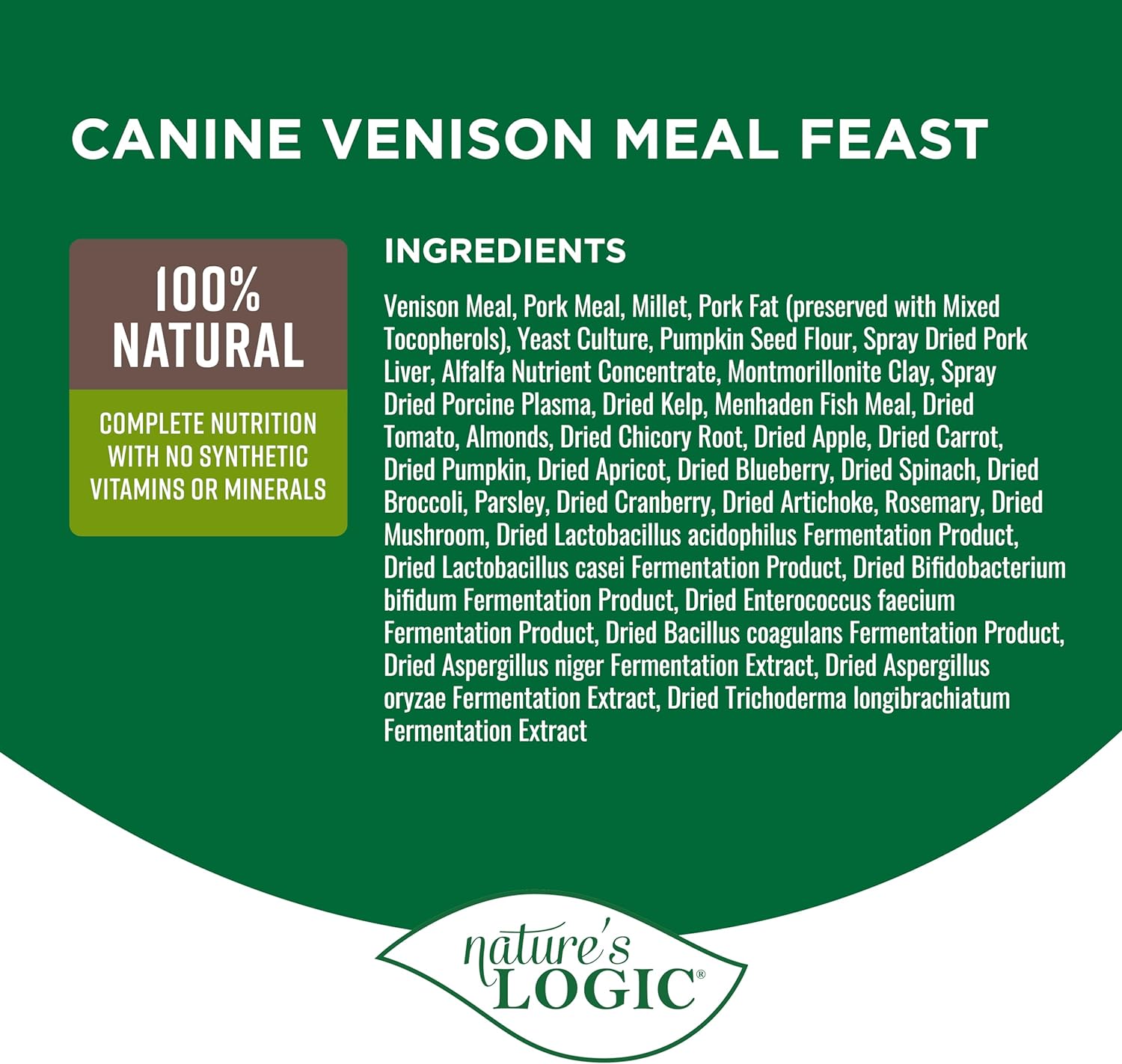 Nature’s Logic Canine Venison Meal Feast Dry Dog Food – Gallery Image 4
