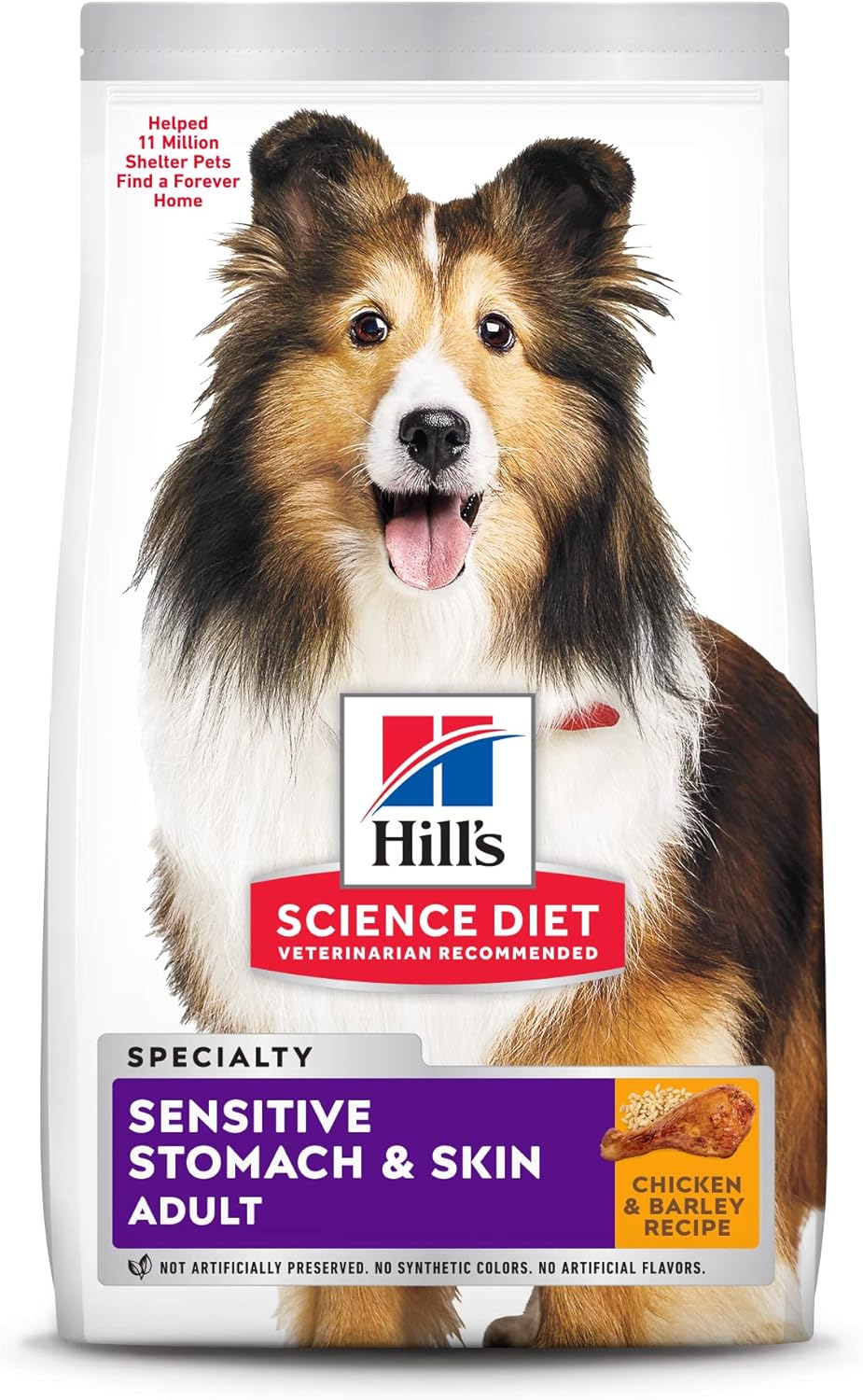 Hill’s Science Diet Adult Sensitive Stomach & Skin Chicken Recipe Dry Dog Food – Gallery Image 1