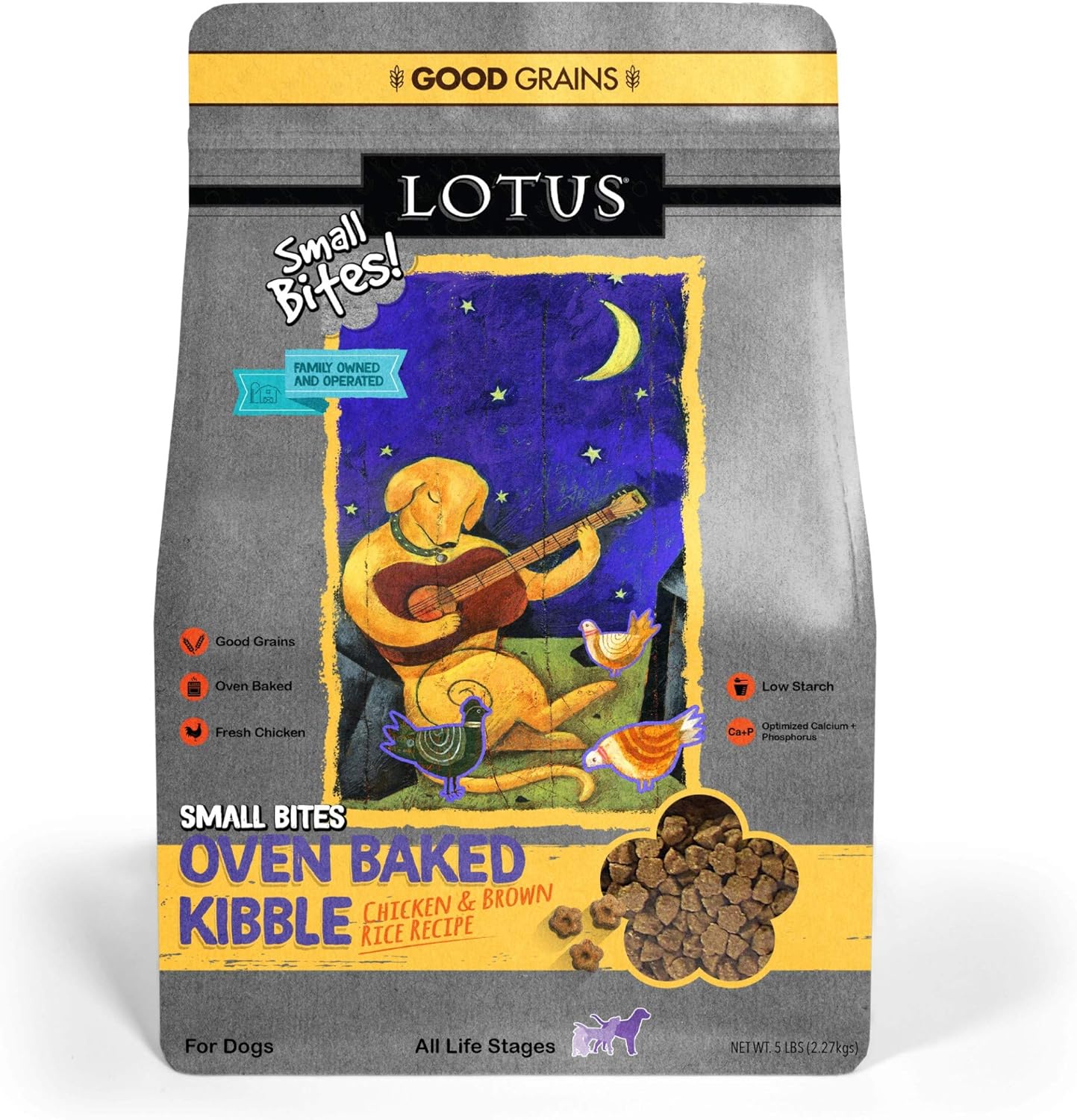 Lotus Oven Baked Small Bites Chicken Recipe Adult Dry Dog Food – Gallery Image 1