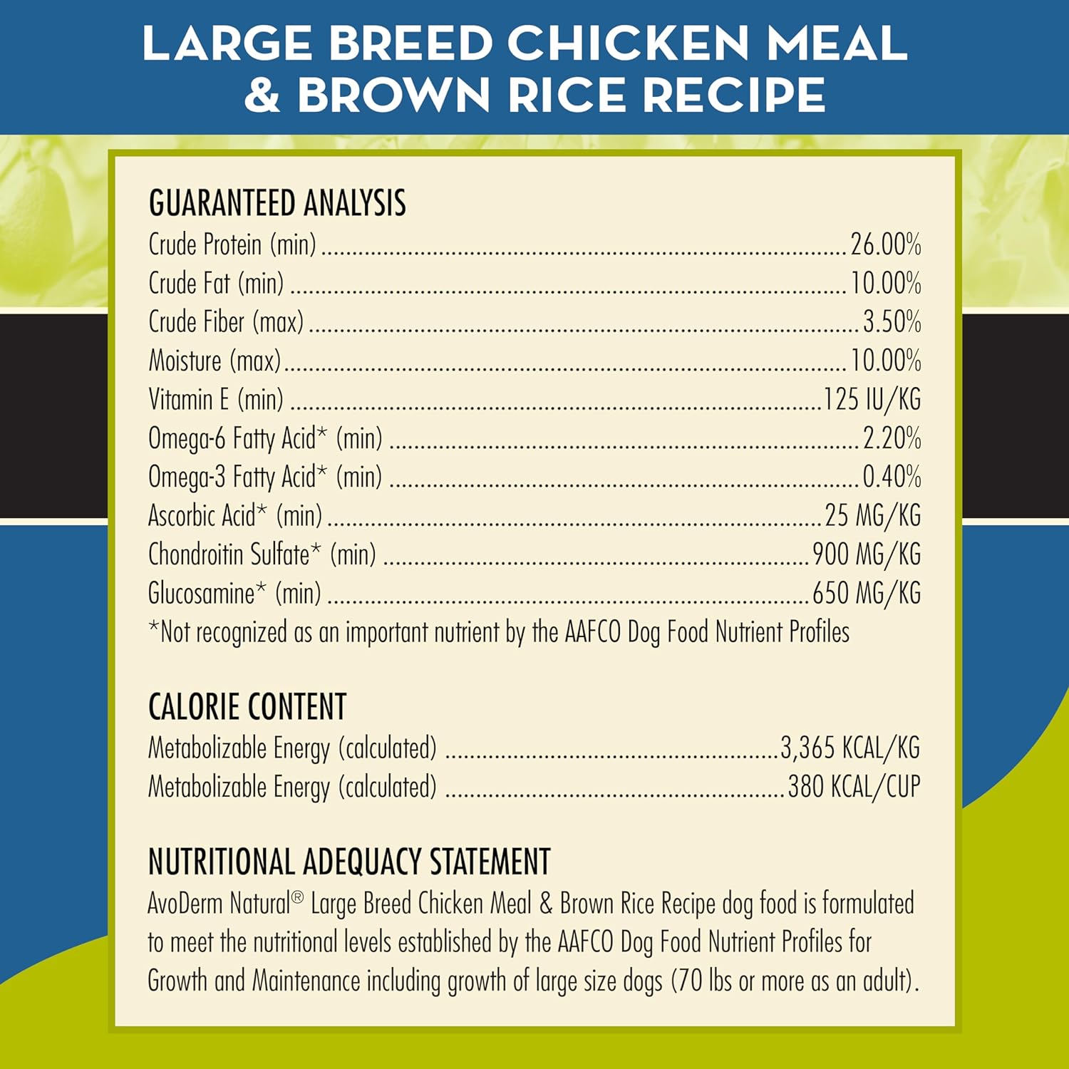 AvoDerm Large Breed Chicken Meal & Brown Rice Recipe Dry Dog Food – Gallery Image 5