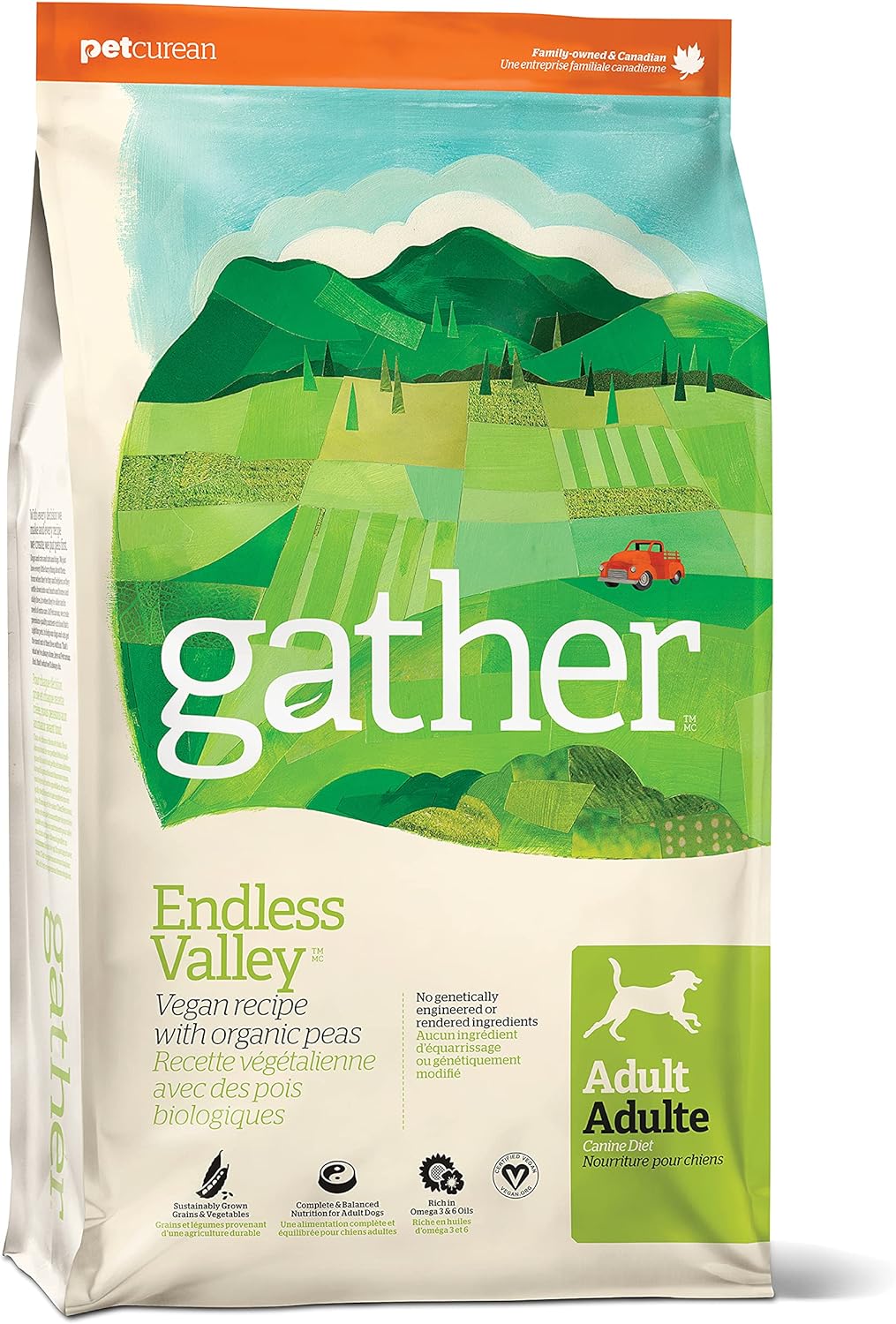 Gather Endless Valley Vegan Recipe for Adult Dogs Dry Dog Food – Gallery Image 1
