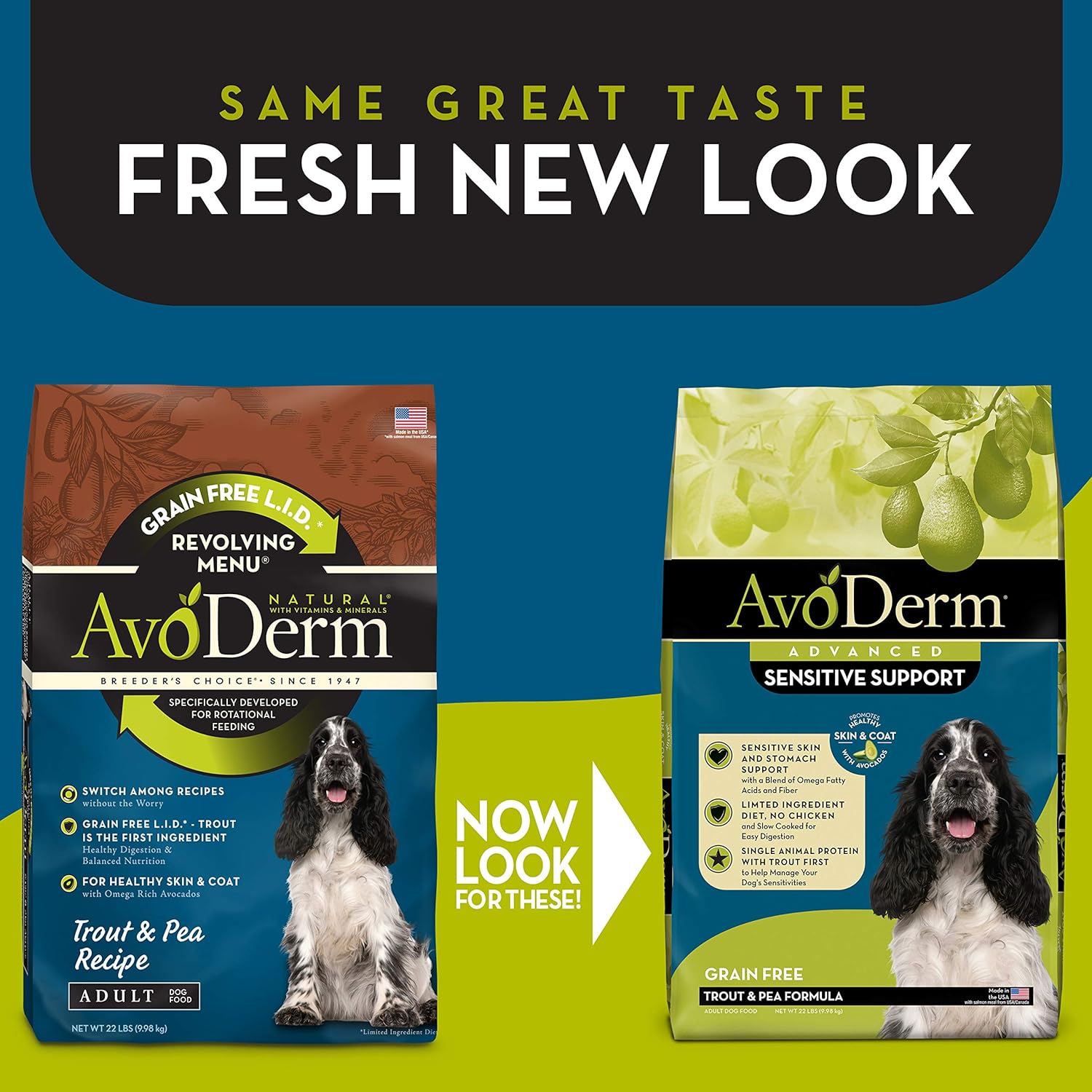 AvoDerm Advanced Sensitive Support Grain-Free Trout & Pea Formula Dry Dog Food – Gallery Image 3