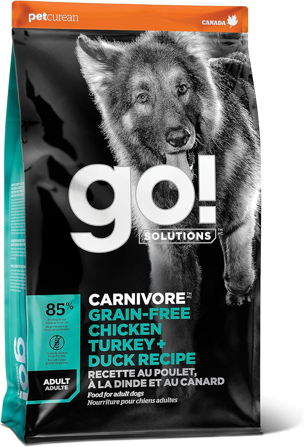 Go! Solutions Carnivore Grain-Free Chicken, Turkey + Duck Adult Recipe Dry Dog Food – Gallery Image 1