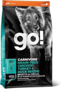 Go! Solutions Carnivore Grain-Free Chicken, Turkey + Duck Adult Recipe Dry Dog Food
