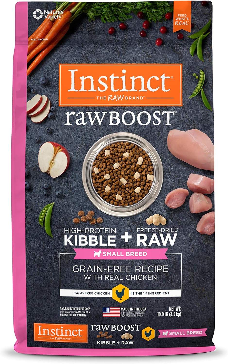 Instinct Raw Boost Grain-Free Recipe with Real Duck for Small Breed Dogs Dry Dog Food – Gallery Image 1