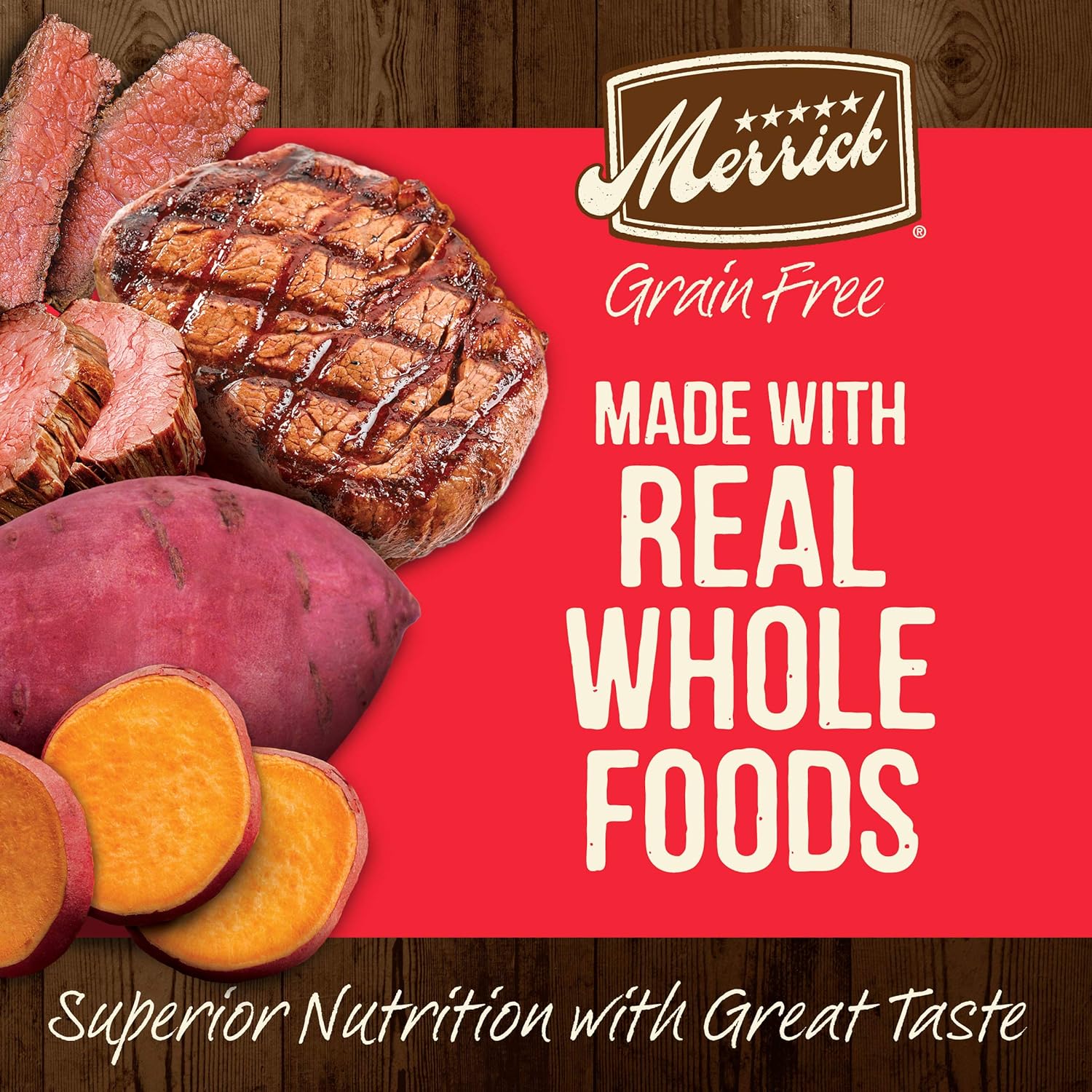 Merrick Grain-Free Real Bison, Beef + Sweet Potato Recipe Dry Dog Food – Gallery Image 2