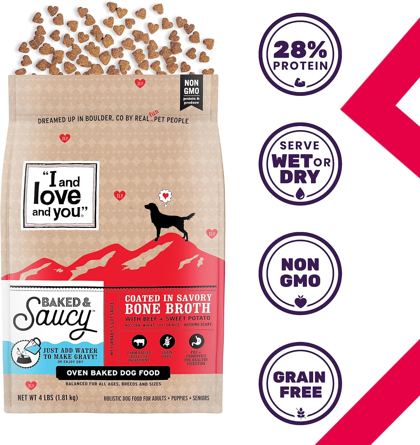 I and Love and You Baked & Saucy Beef + Sweet Potato Dry Dog Food – Gallery Image 3