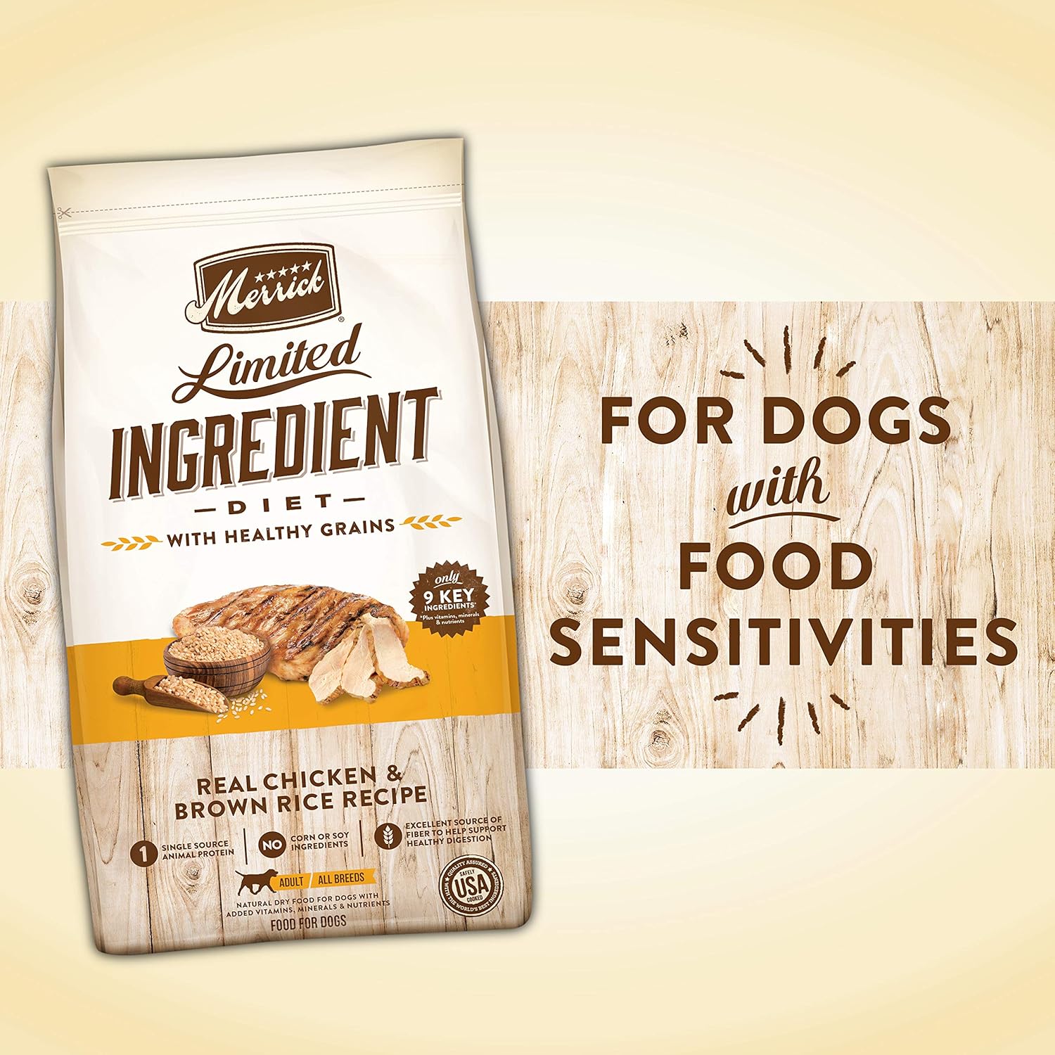 Merrick Limited Ingredient Diet Real Chicken & Brown Rice Recipe Dry Dog Food – Gallery Image 2