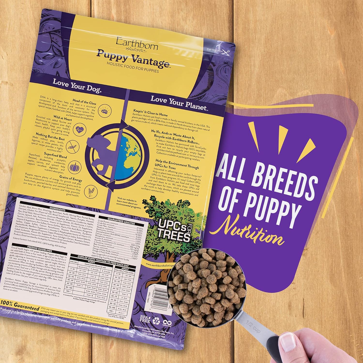 Earthborn Holistic Puppy Vantage Dry Dog Food – Gallery Image 2