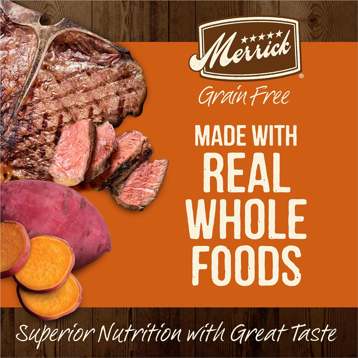 Merrick Grain-Free Real Texas Beef + Sweet Potato Recipe Dry Dog Food – Gallery Image 2