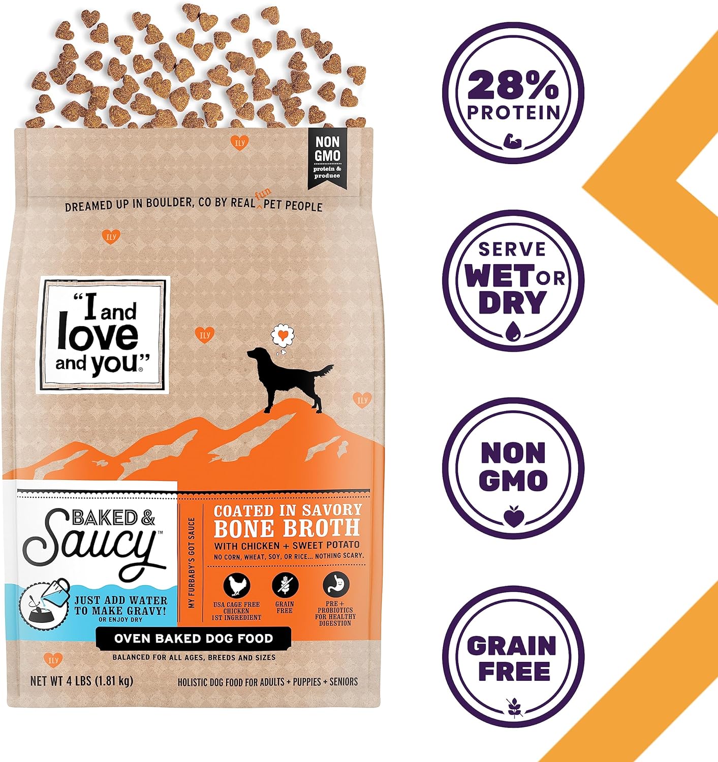 I and Love and You Baked & Saucy Chicken + Sweet Potato Dry Dog Food – Gallery Image 3