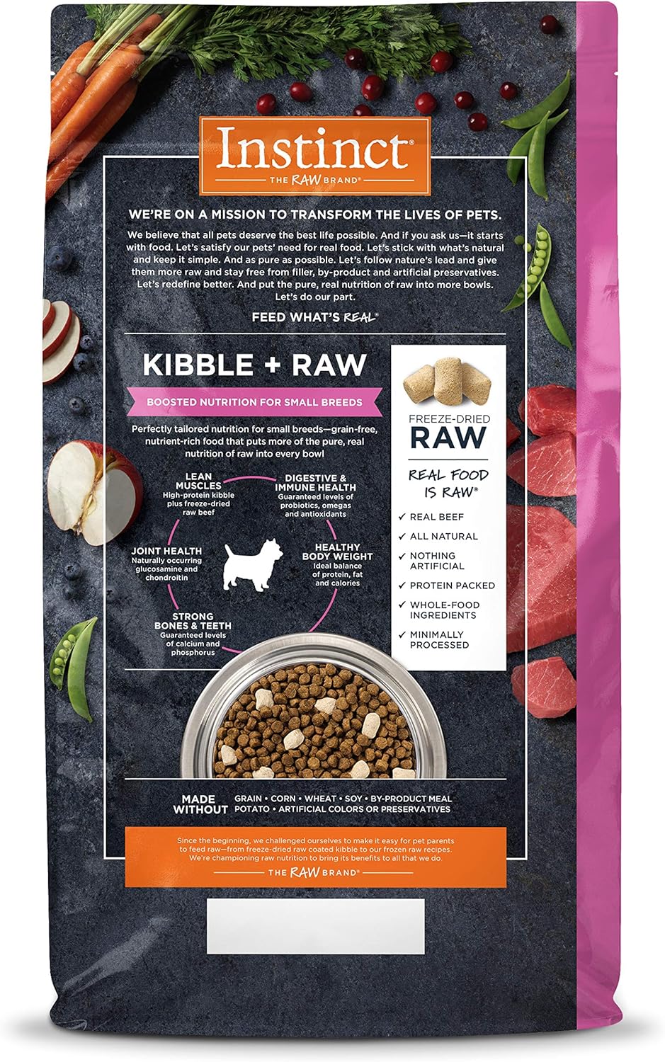 Instinct Raw Boost Grain-Free Recipe with Real Beef for Small Breed Dogs Dry Dog Food – Gallery Image 2