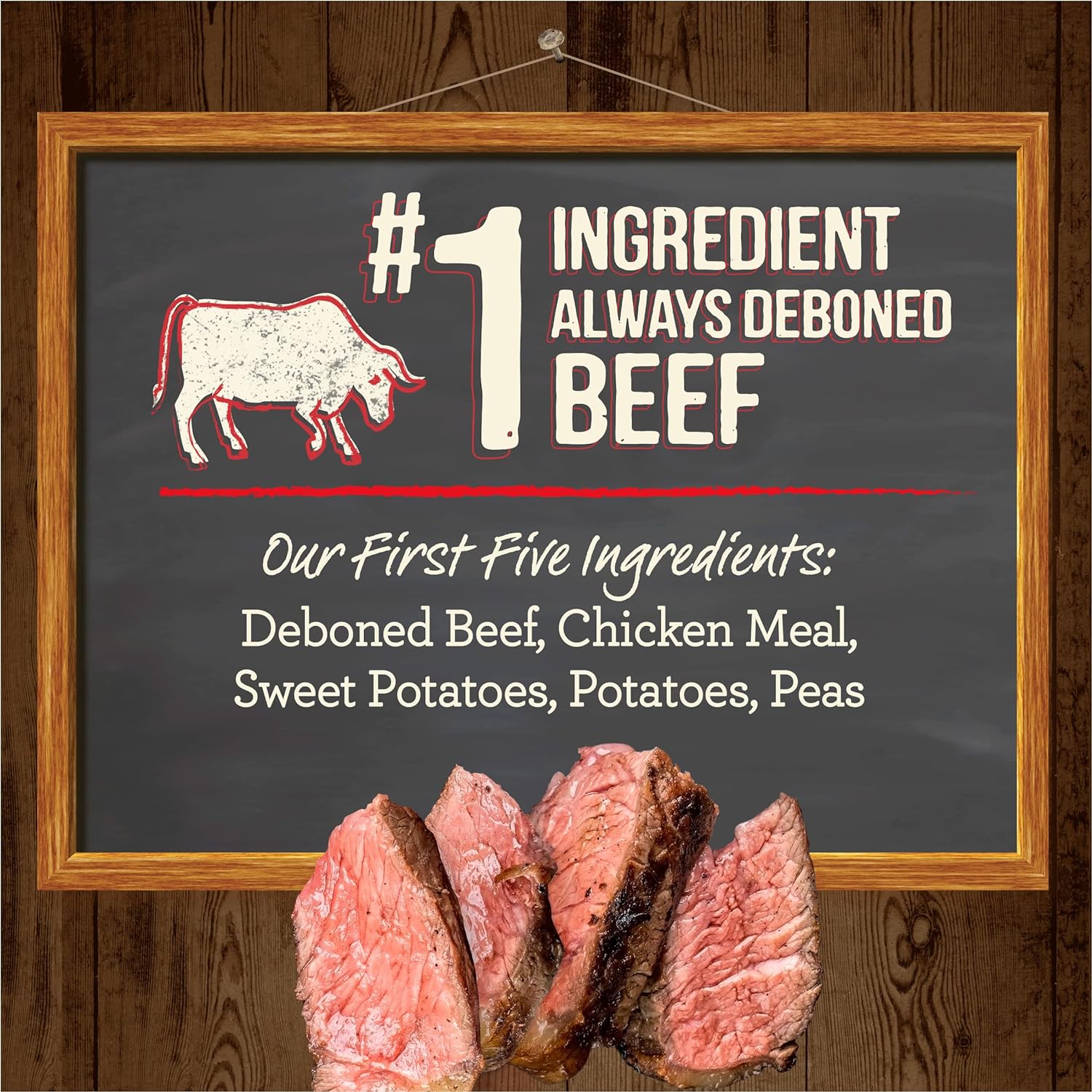 Merrick Grain-Free Real Texas Beef + Sweet Potato Puppy Recipe Dry Dog Food – Gallery Image 3