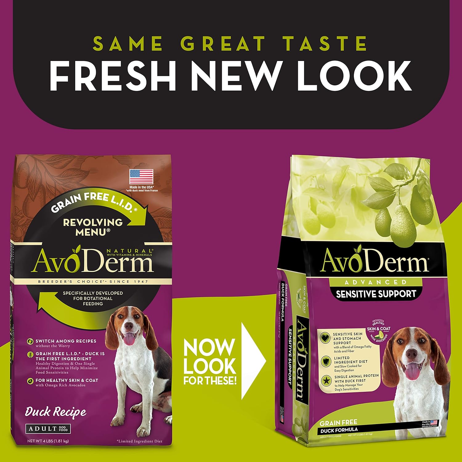 AvoDerm Advanced Sensitive Support Grain-Free Duck Formula Dry Dog Food – Gallery Image 2
