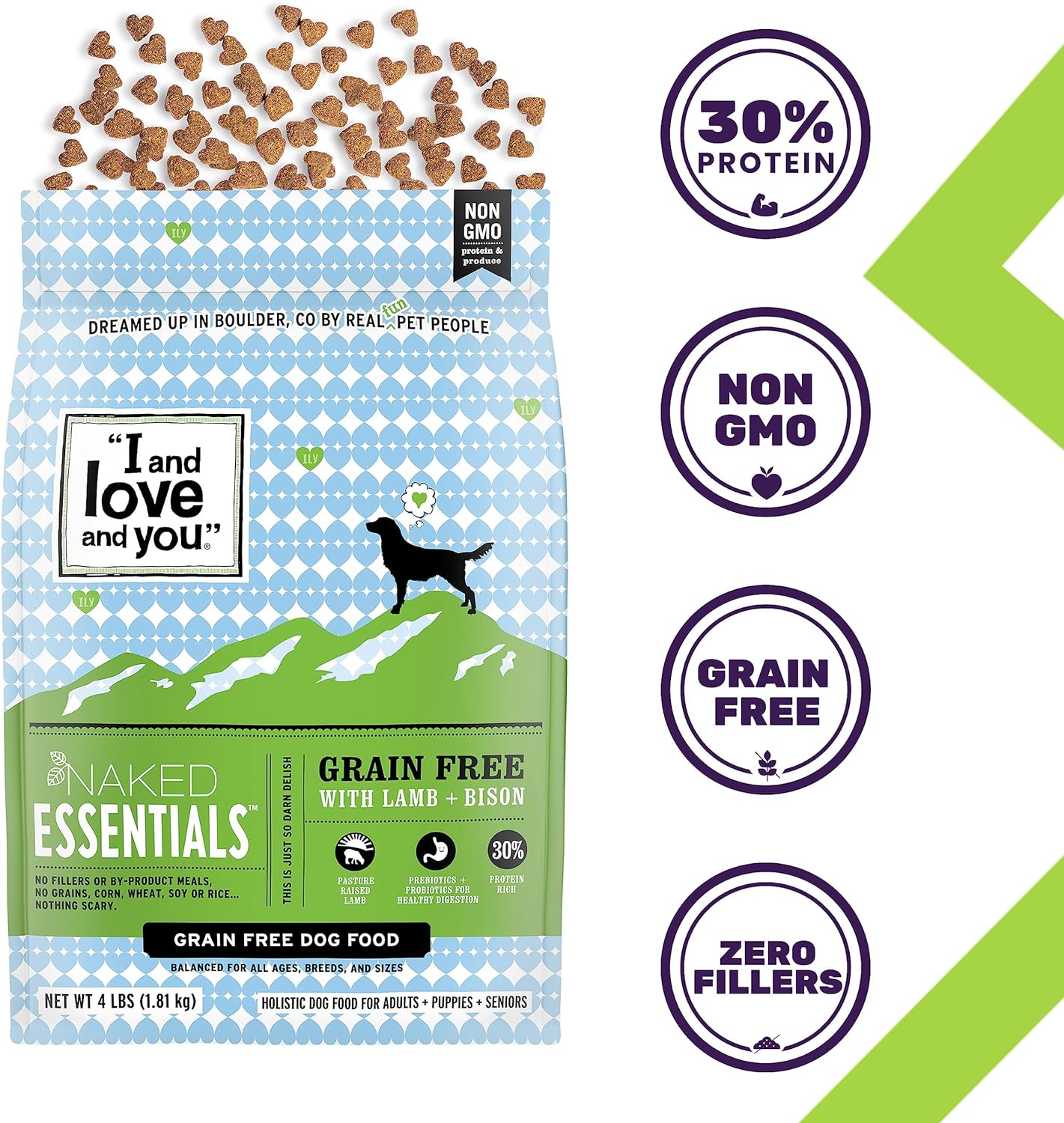 I and Love and You Naked Essentials Grain-Free with Lamb + Bison Dry Dog Food – Gallery Image 3