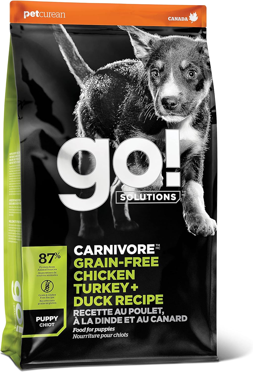 Go! Solutions Carnivore Grain-Free Chicken, Turkey + Duck Puppy Recipe Dry Dog Food – Gallery Image 1