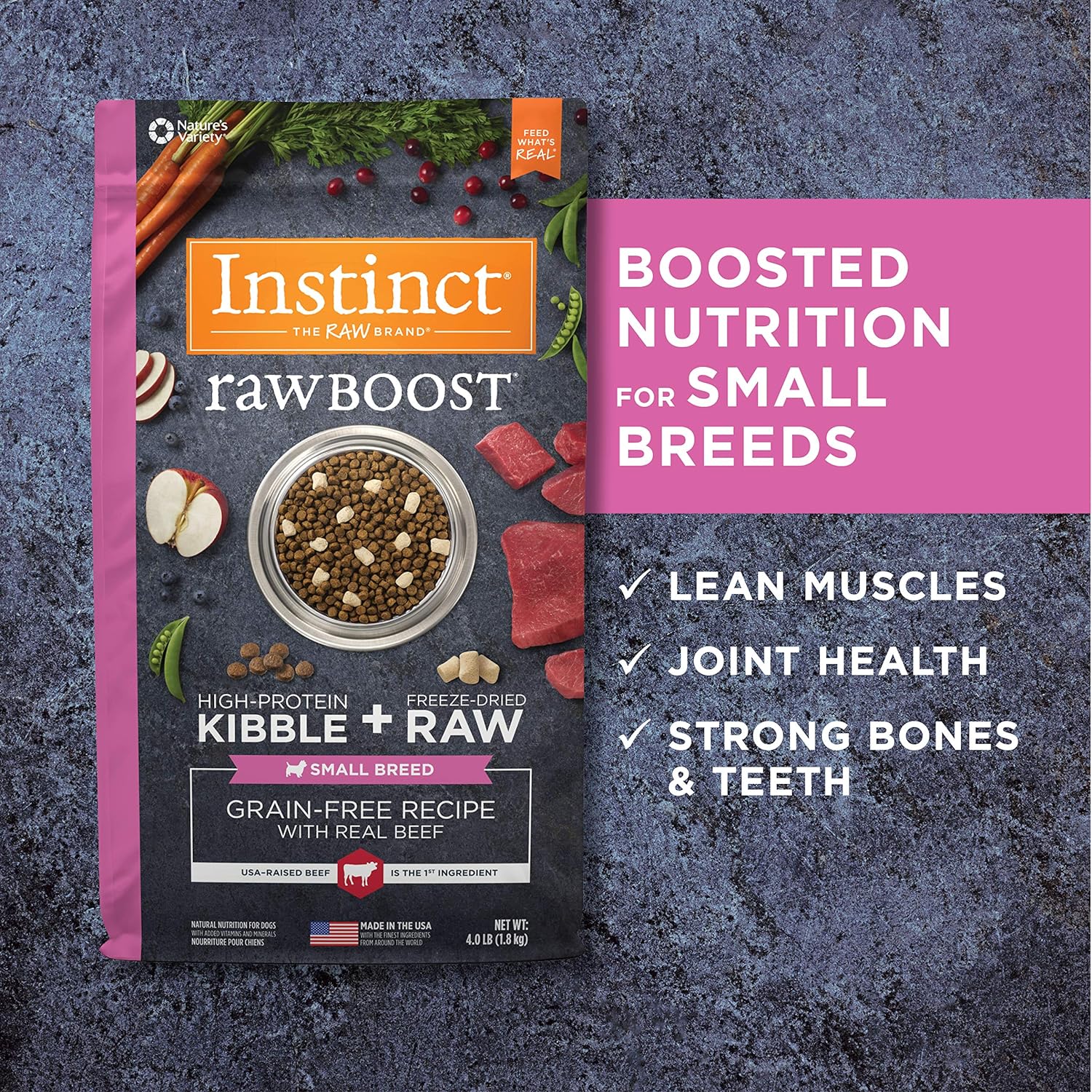 Instinct Raw Boost Grain-Free Recipe with Real Beef for Small Breed Dogs Dry Dog Food – Gallery Image 6