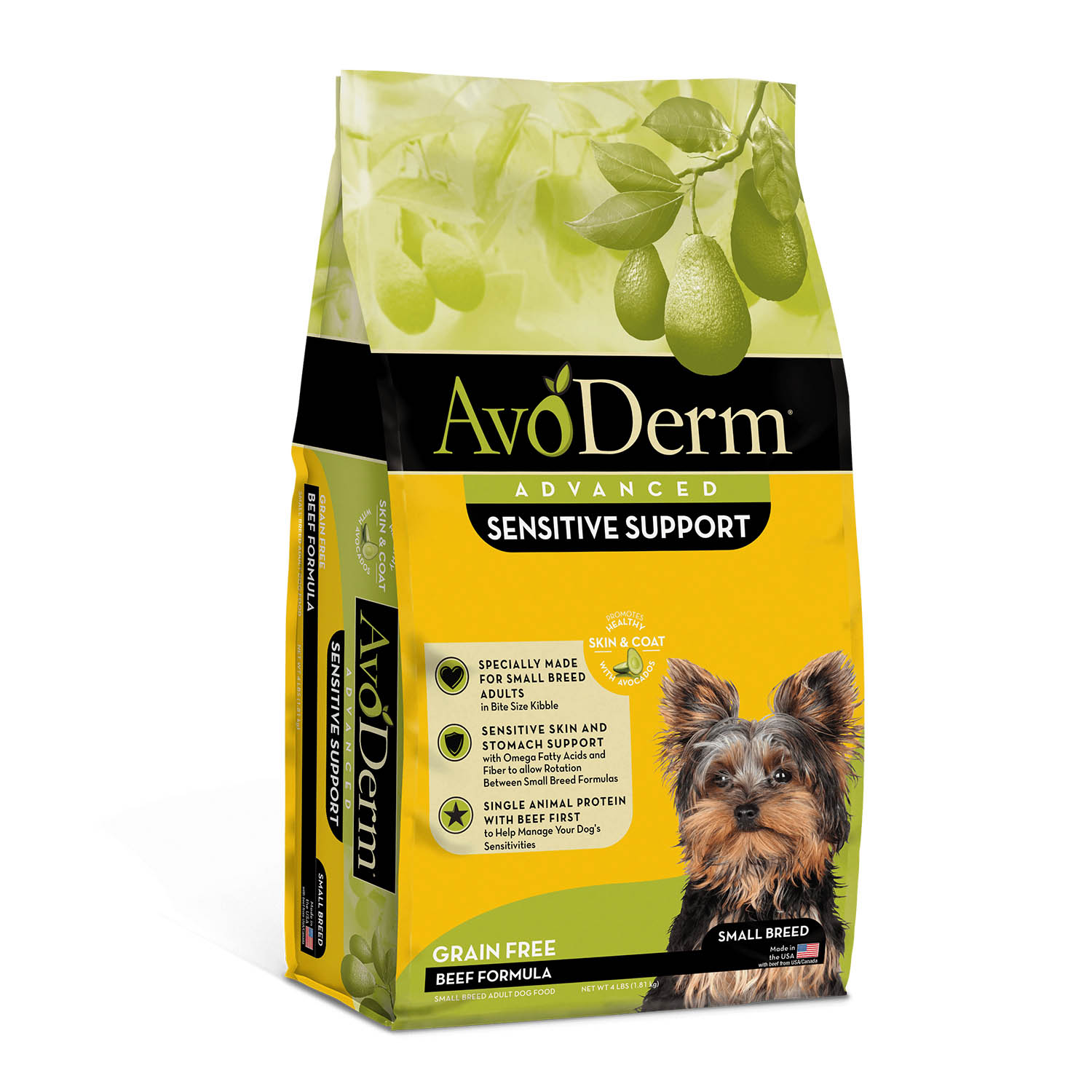 avoderm-advanced-sensitive-support-grain-free-small-breed-beef-formula-dry-dog-food