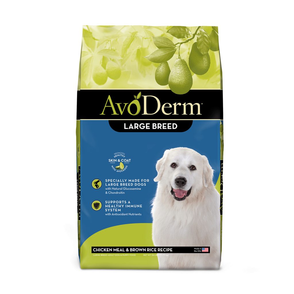AvoDerm Large Breed Chicken Meal & Brown Rice Recipe Dry Dog Food Review