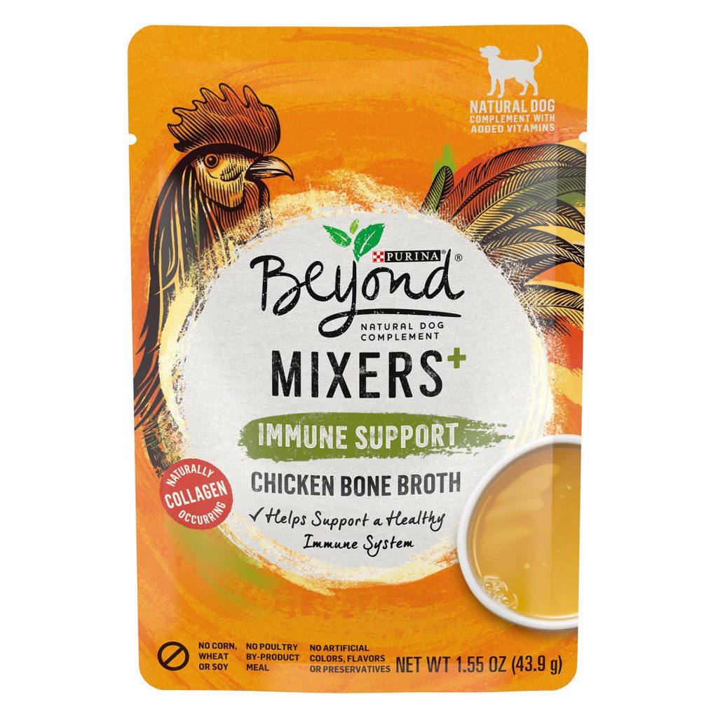 Purina Beyond Mixers+ Immune Support Chicken Bone Broth Dog Food Topper