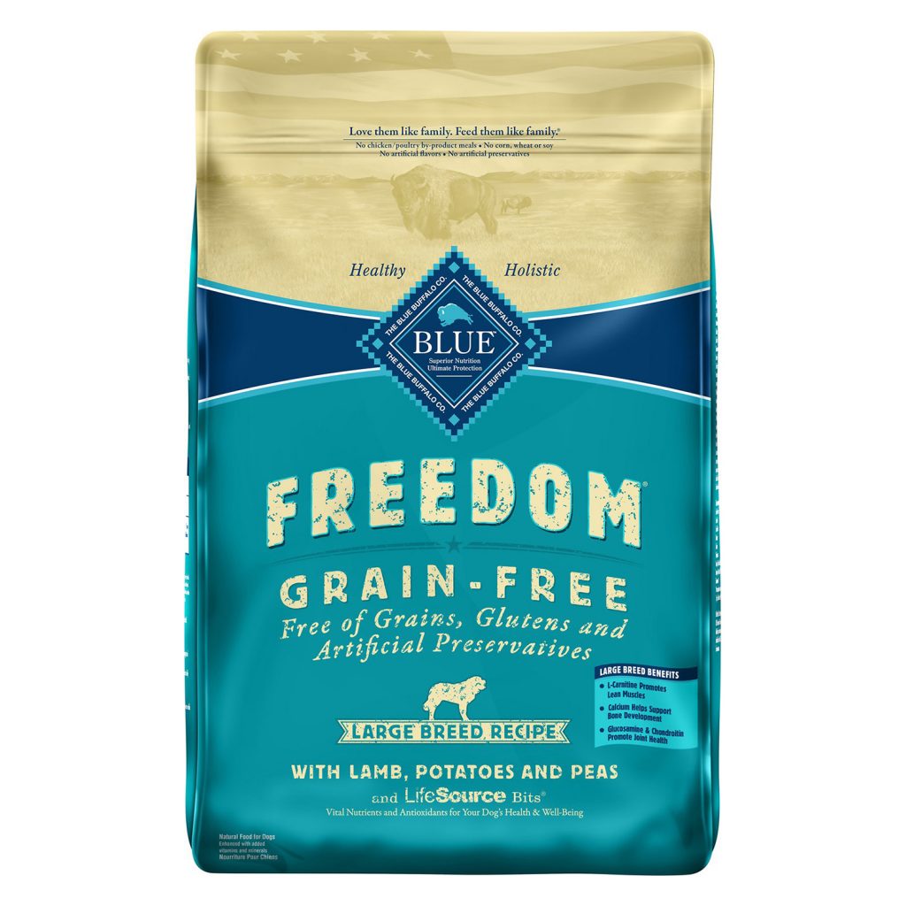 Blue Freedom Large Breed Adult Grain-Free Lamb Recipe Dry Dog Food